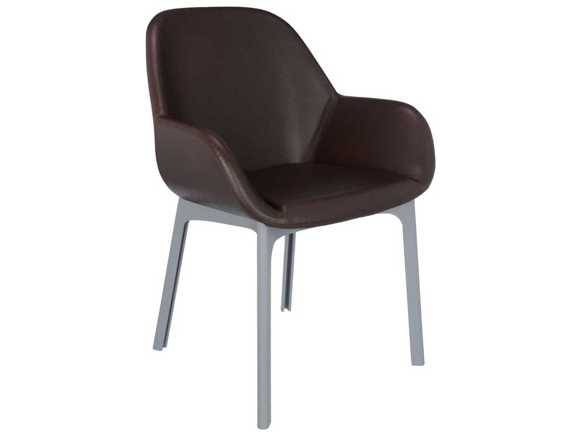 Kartell Clap Brown Arm Dining Chair