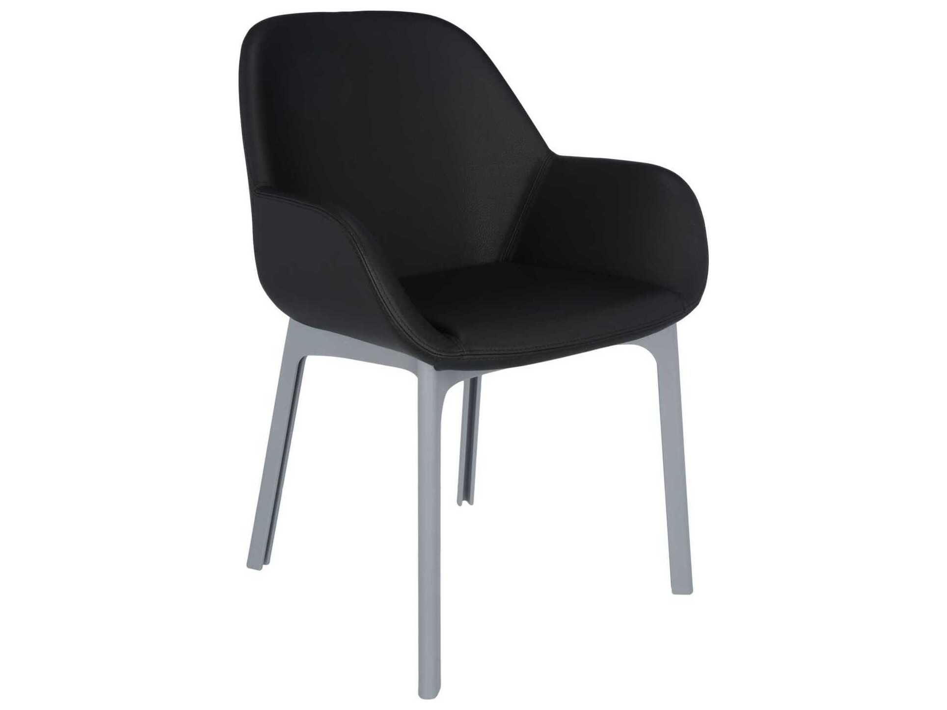 Kartell Clap Black Arm Dining Chair