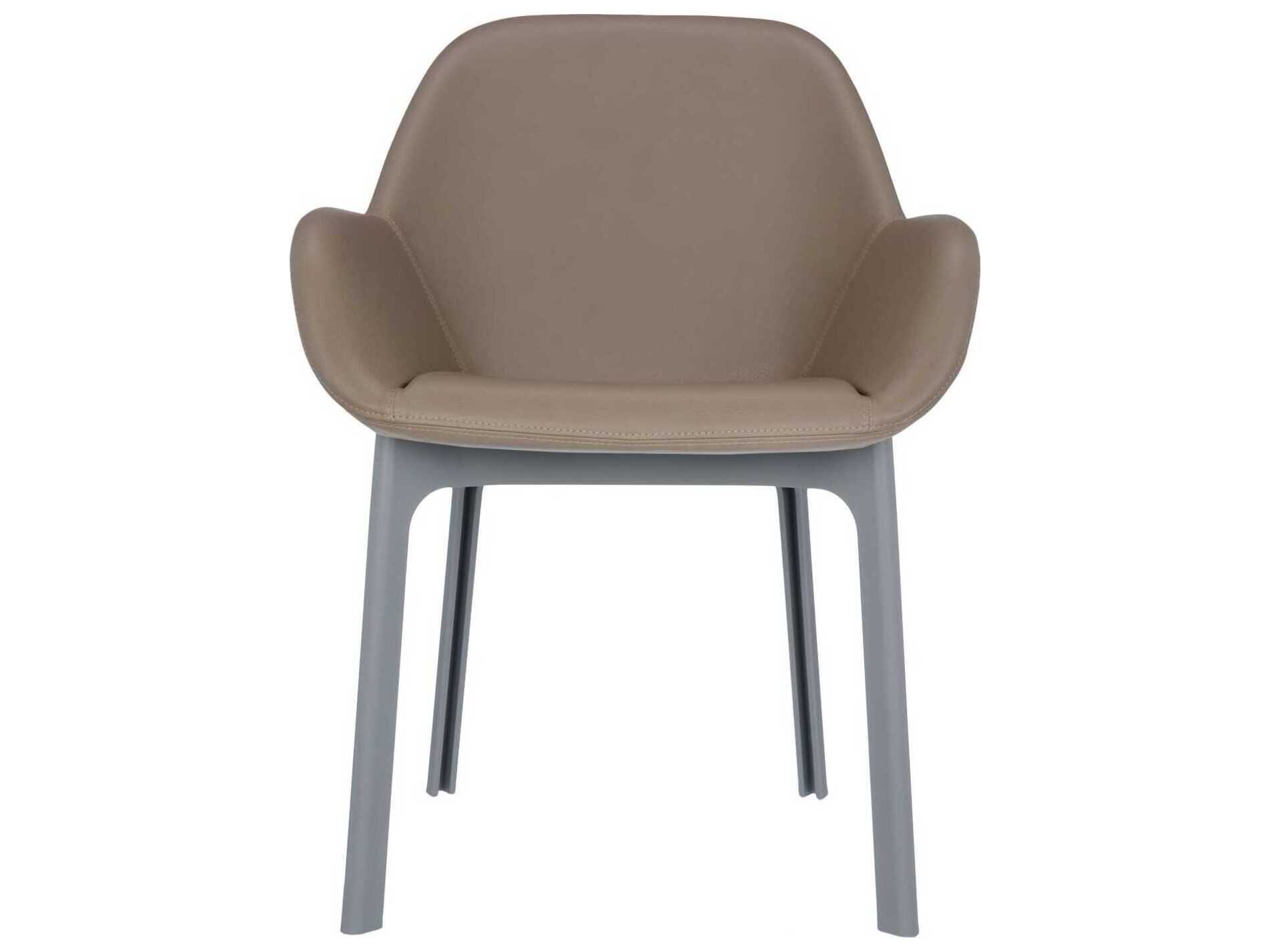 Kartell Clap Gray Arm Dining Chair
