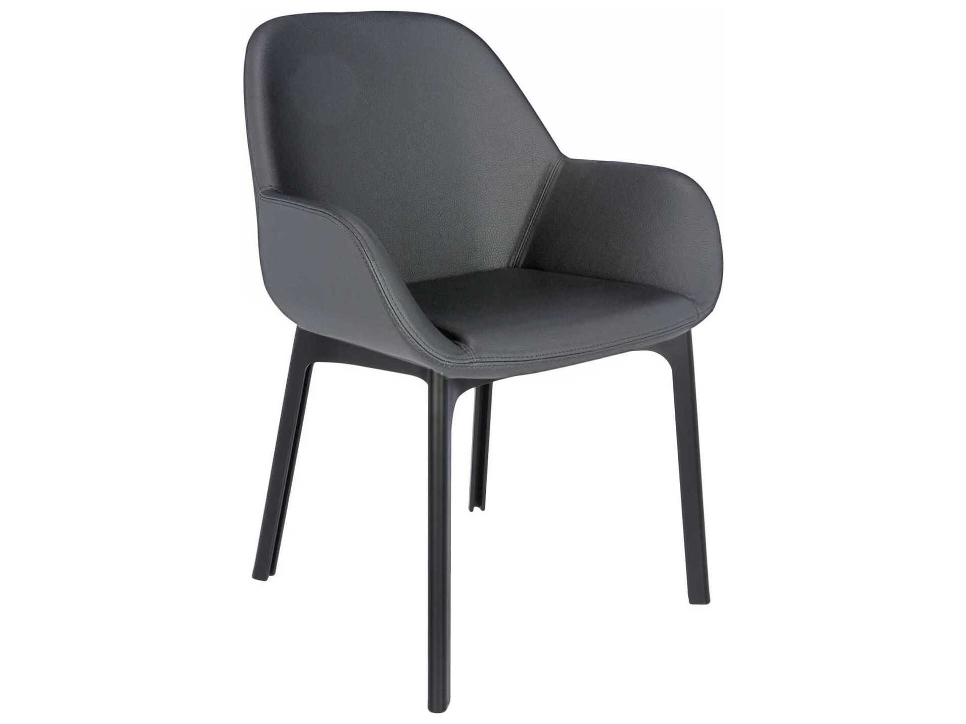 Kartell Clap Black Arm Dining Chair