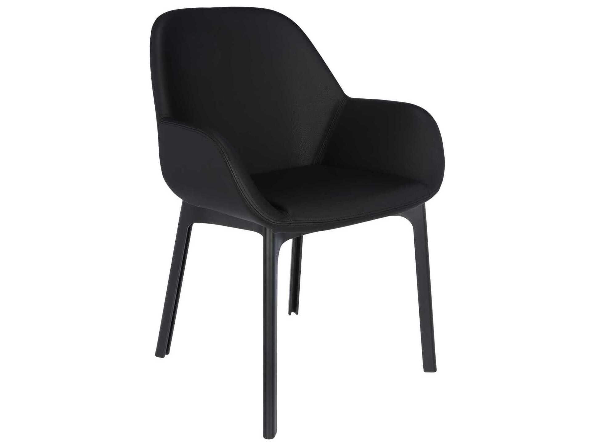 Kartell Clap Black Arm Dining Chair