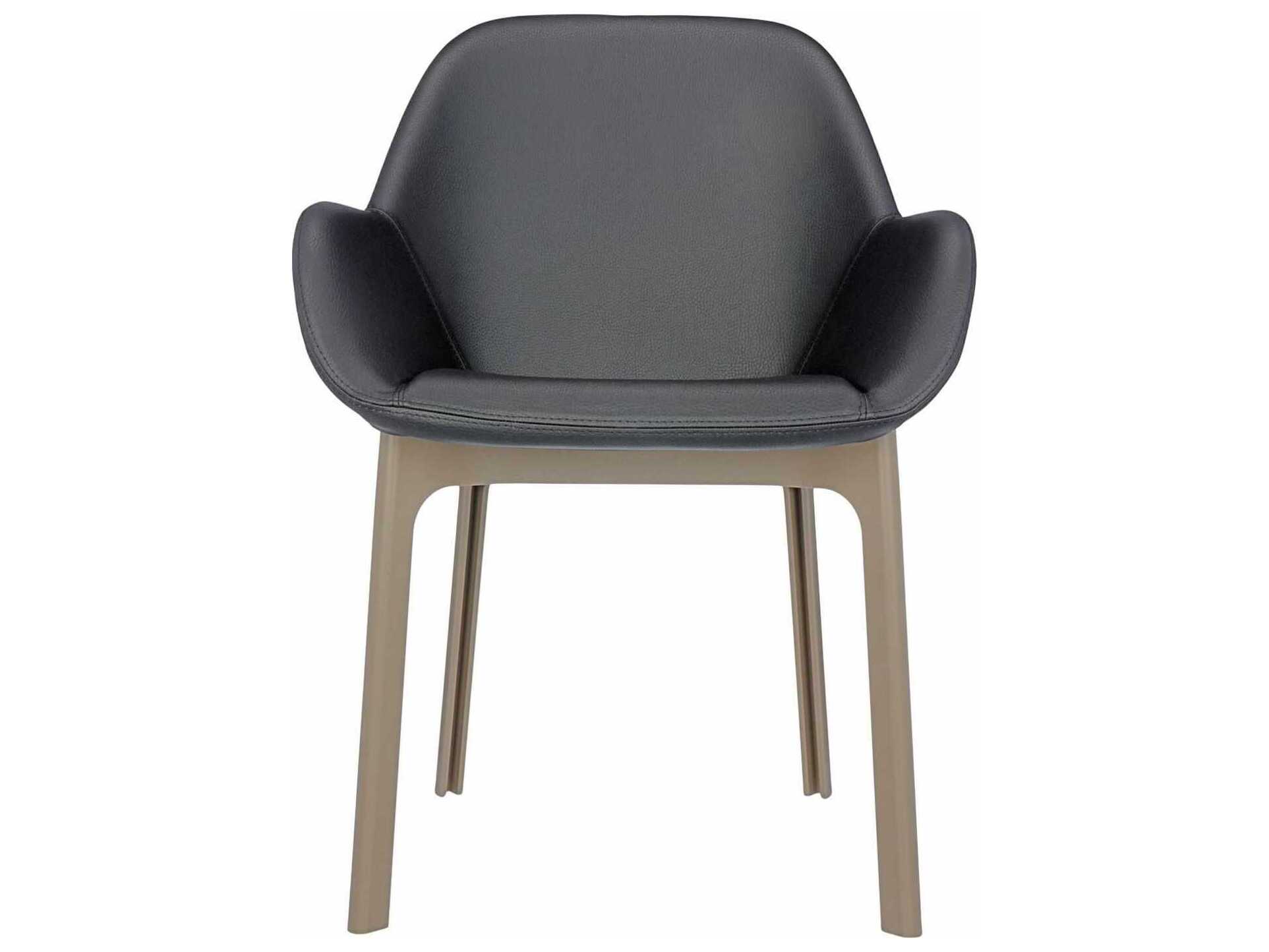 Kartell Clap Gray Arm Dining Chair