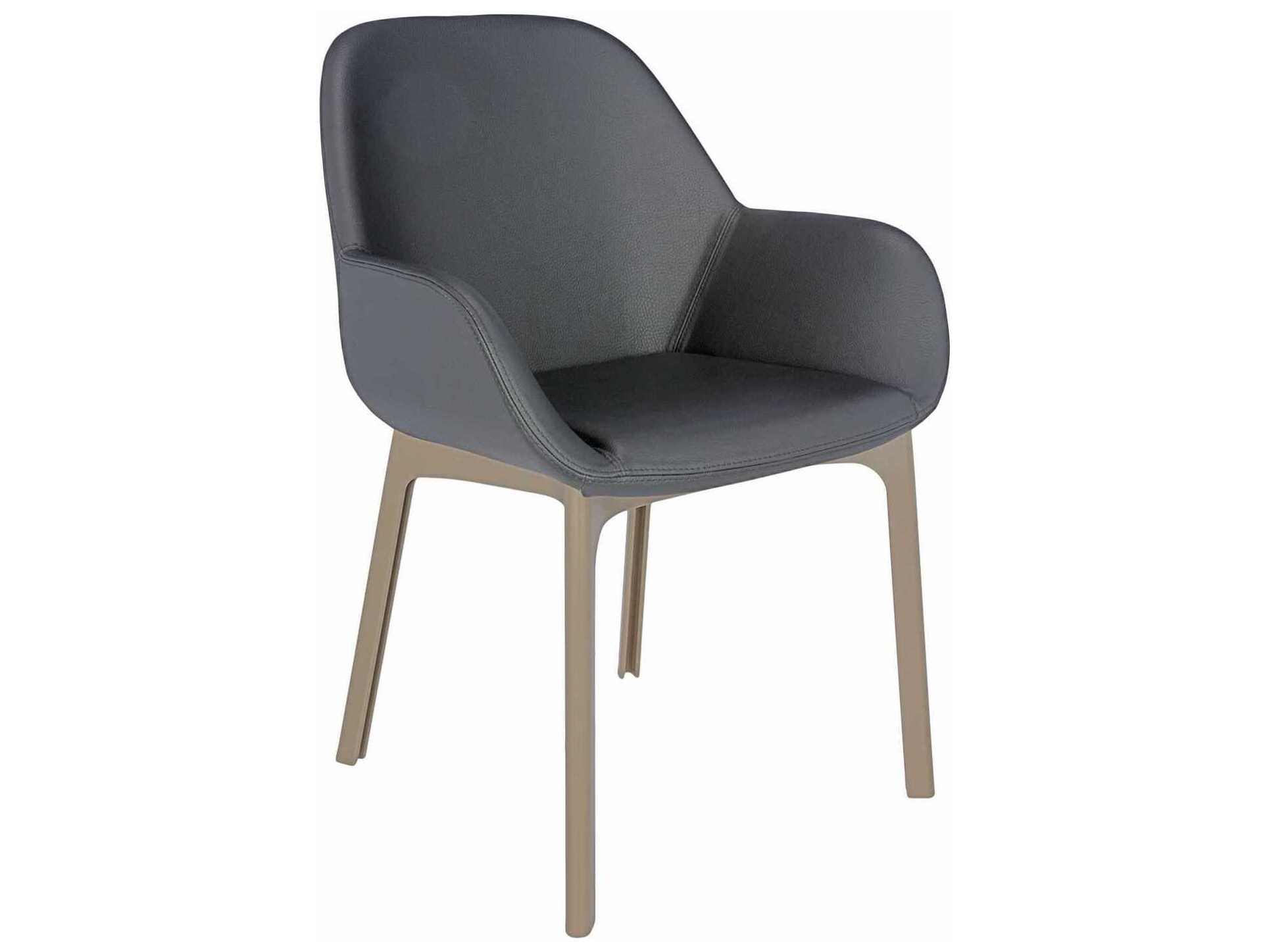 Kartell Clap Gray Arm Dining Chair