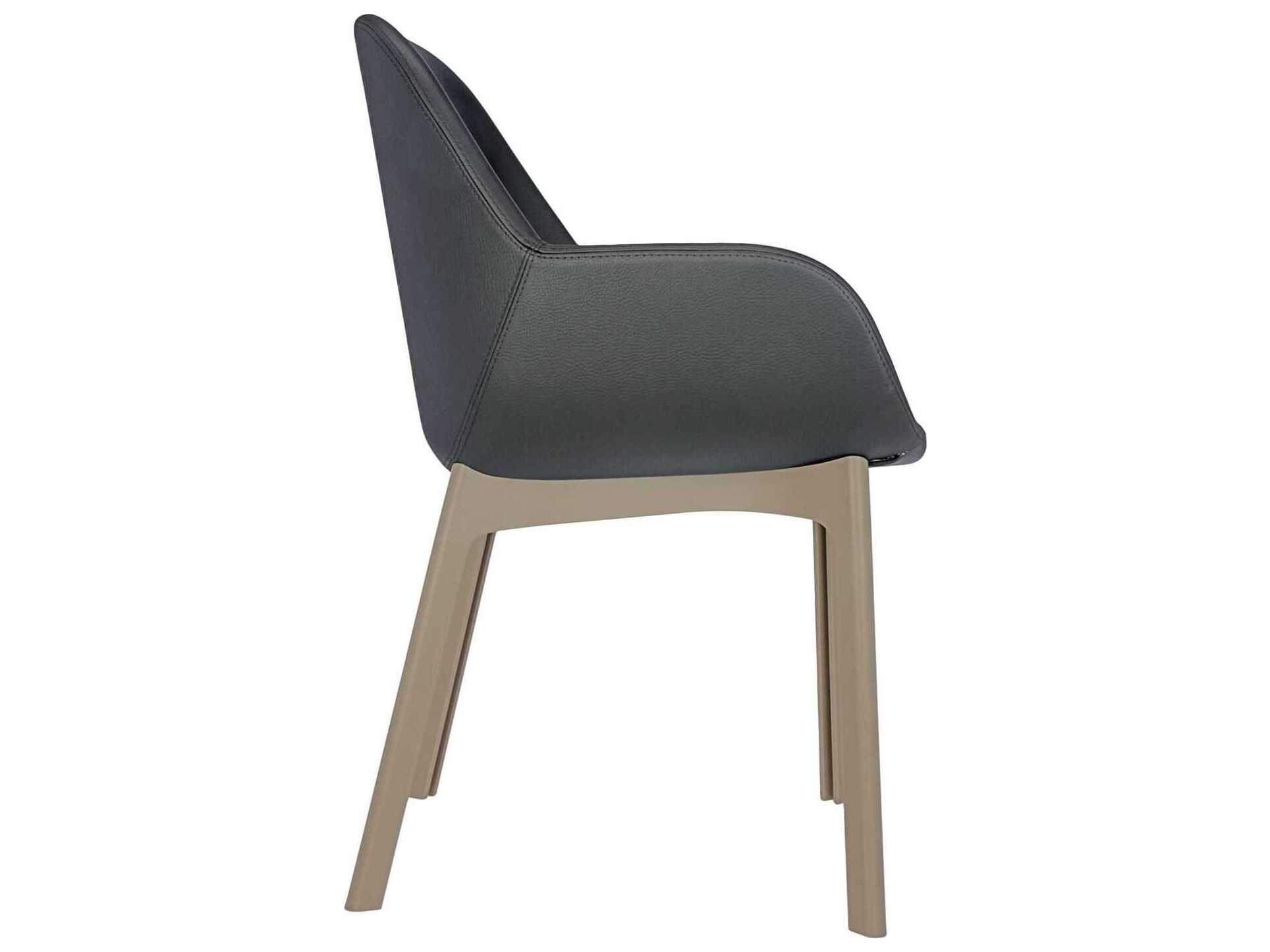 Kartell Clap Gray Arm Dining Chair