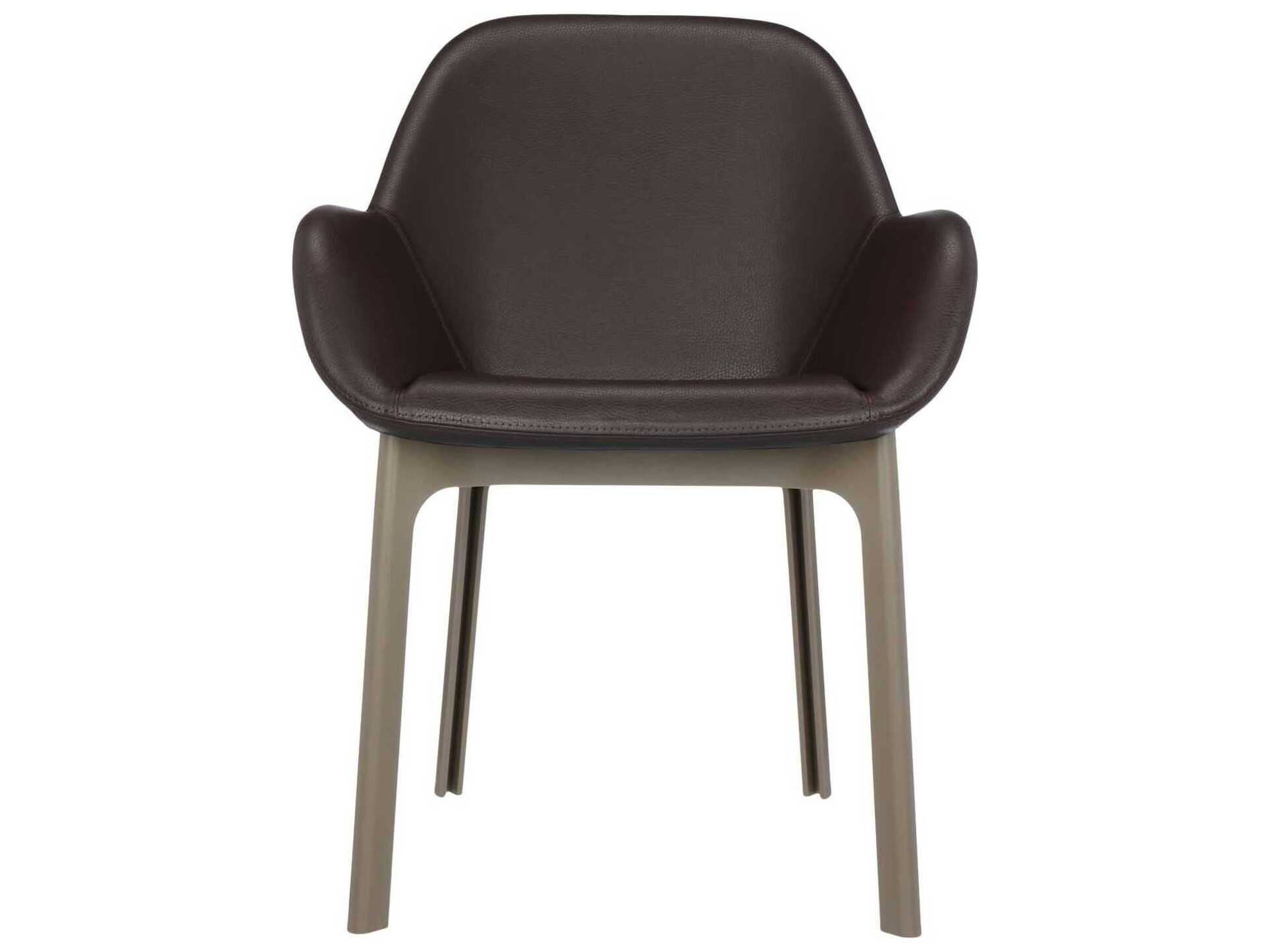Kartell Clap Brown Arm Dining Chair