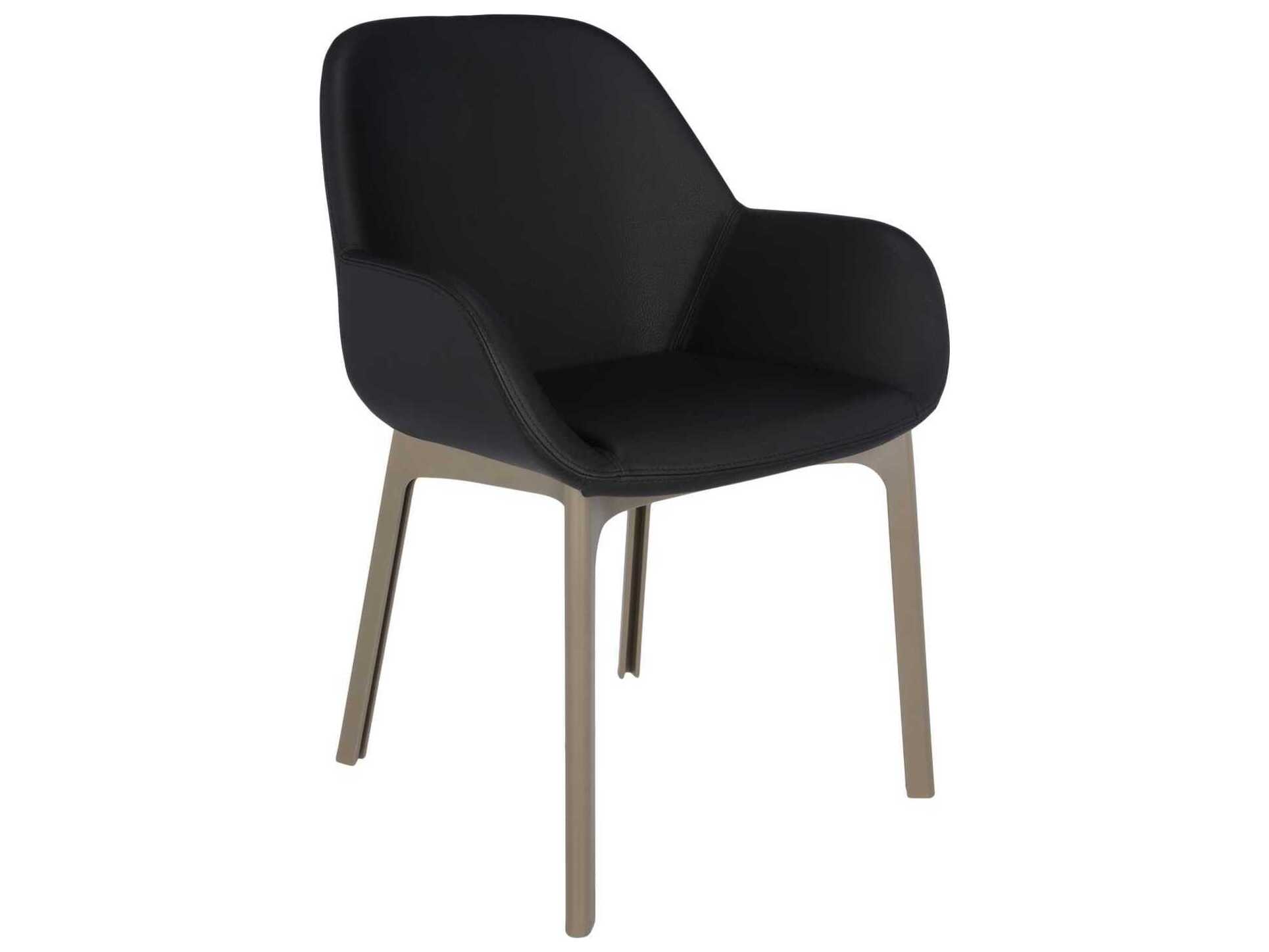 Kartell Clap Black Arm Dining Chair