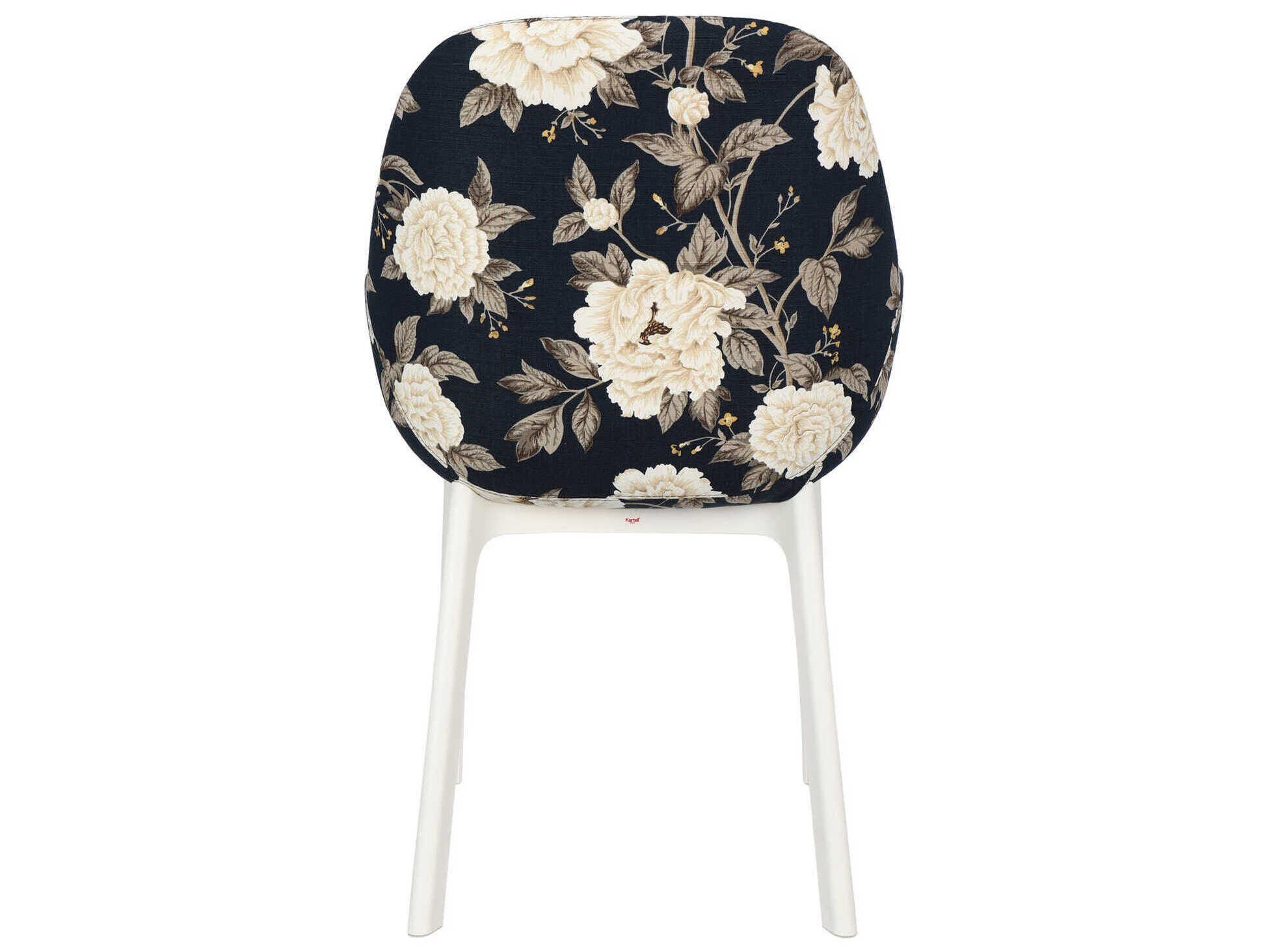 Kartell Clap Beige Upholstered Arm Dining Chair