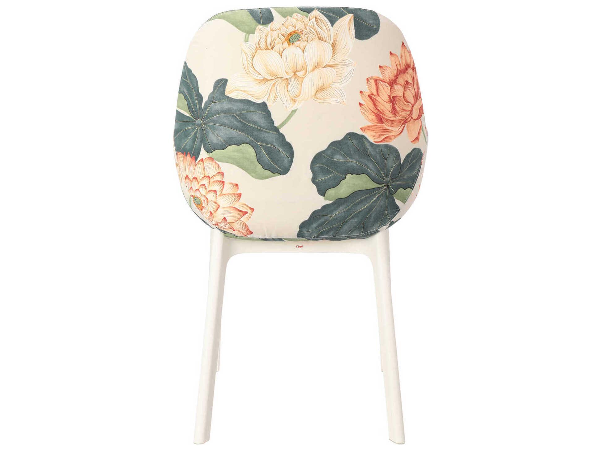 Kartell Clap Beige Upholstered Arm Dining Chair