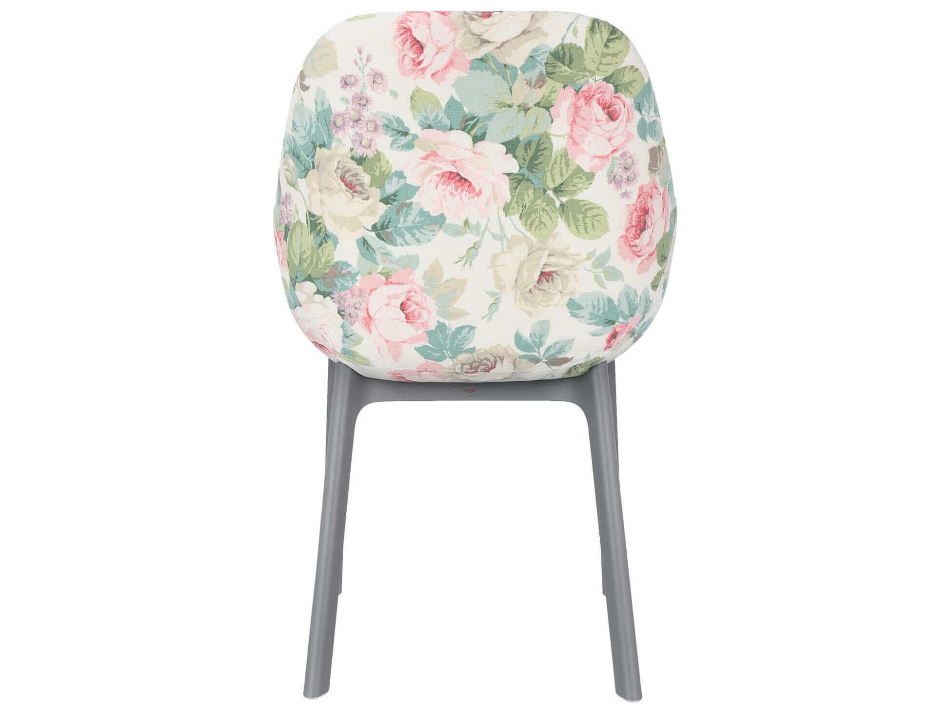 Kartell Clap Green Upholstered Arm Dining Chair