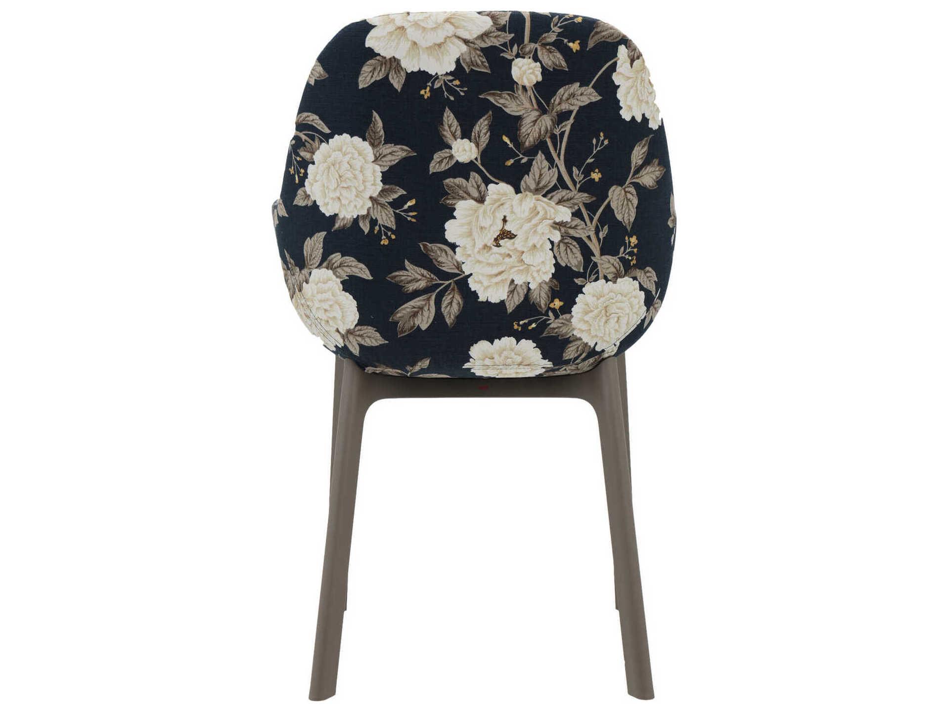 Kartell Clap Black Upholstered Arm Dining Chair