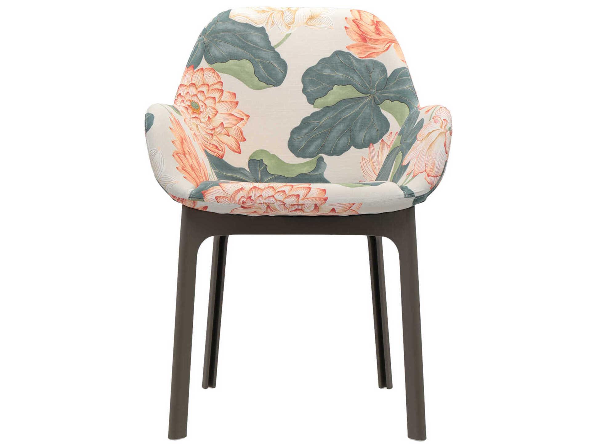 Kartell Clap Green Upholstered Arm Dining Chair