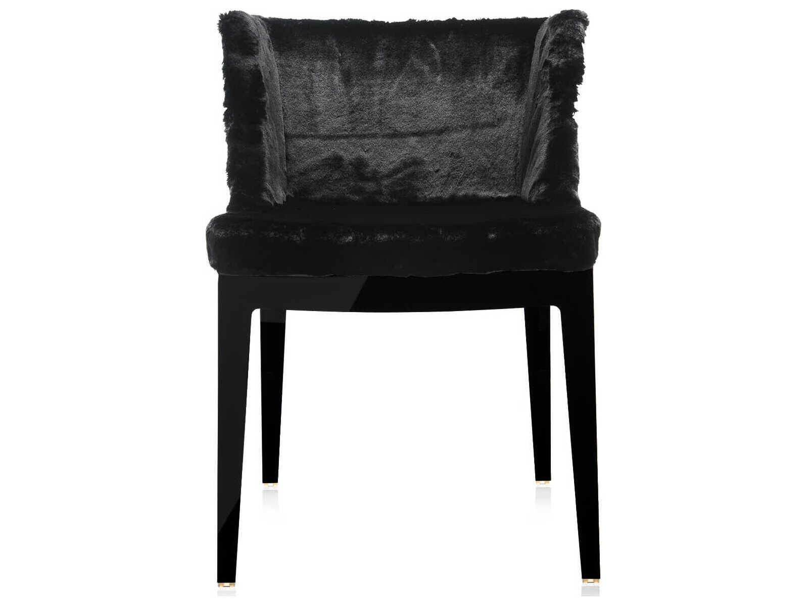 Kartell Mademoiselle Kravitz Black Upholstered Arm Dining Chair