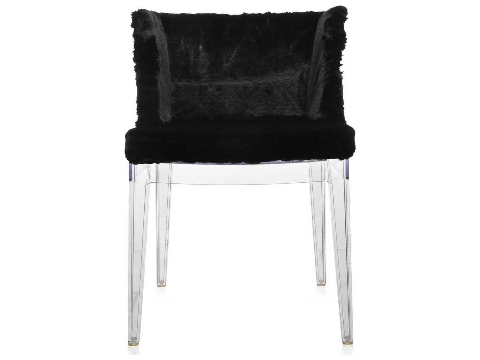 Kartell Mademoiselle Kravitz Black Upholstered Arm Dining Chair