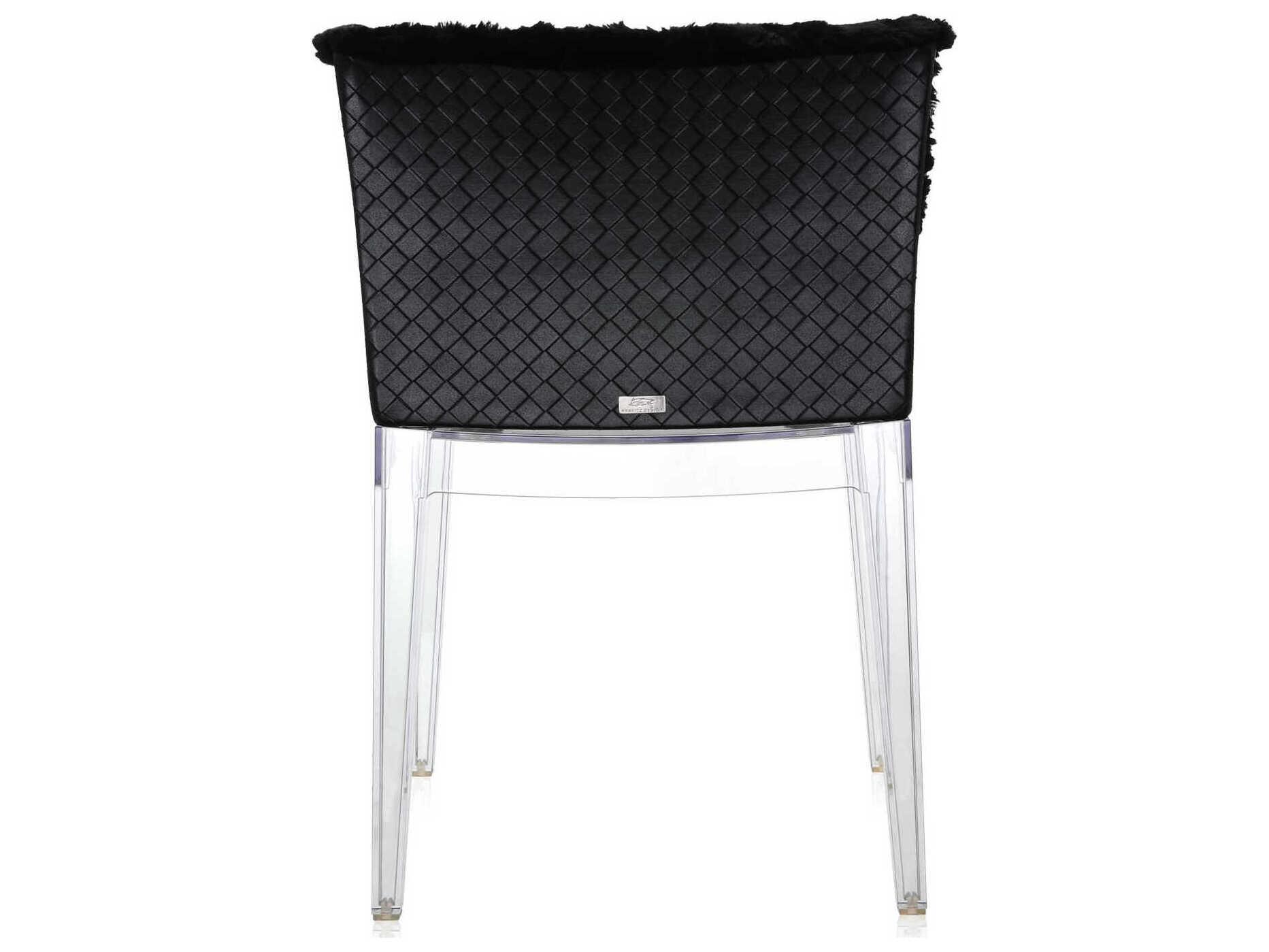 Kartell Mademoiselle Kravitz Black Upholstered Arm Dining Chair