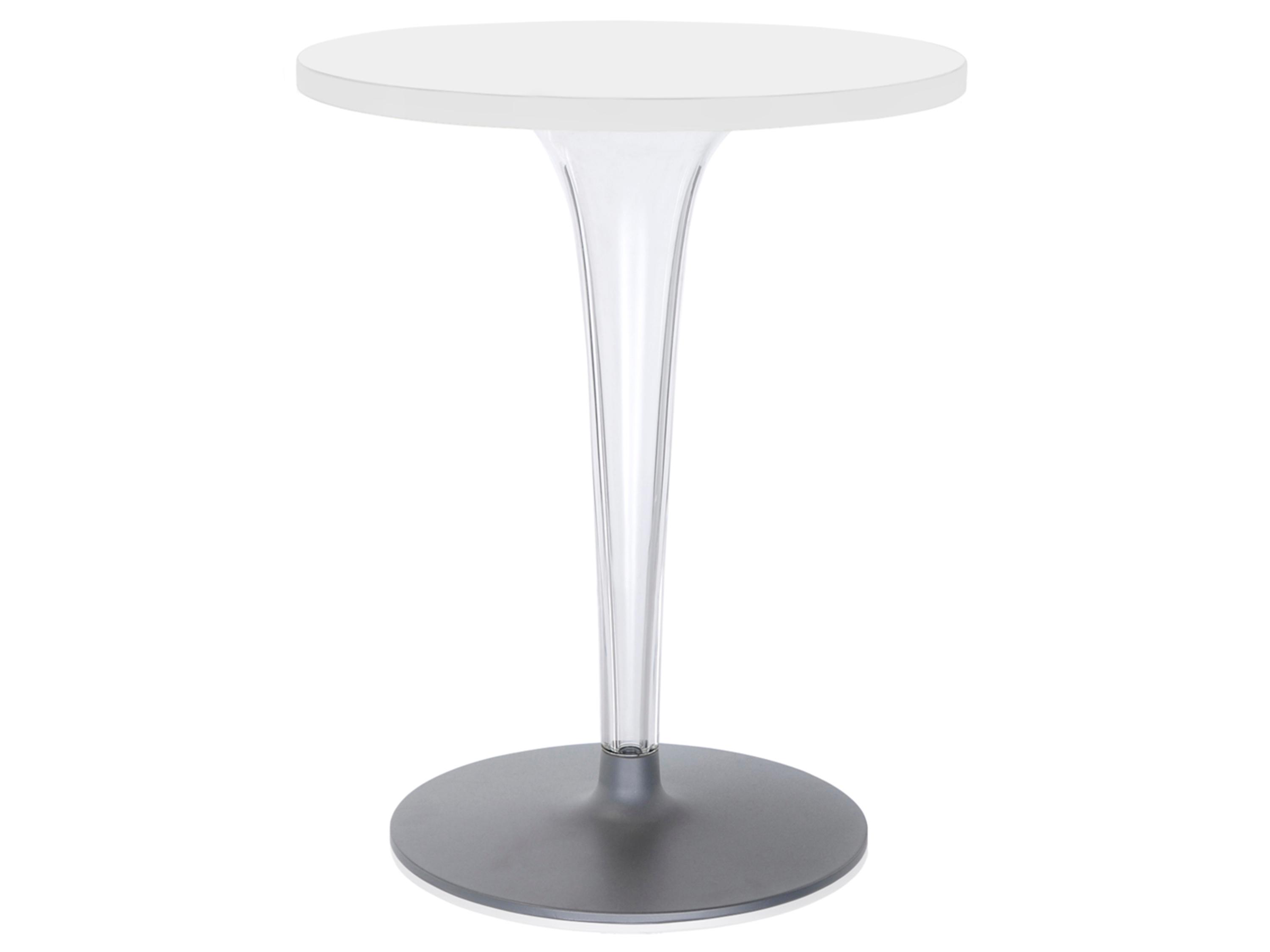 Kartell Toptop Round Plastic White Dining Table