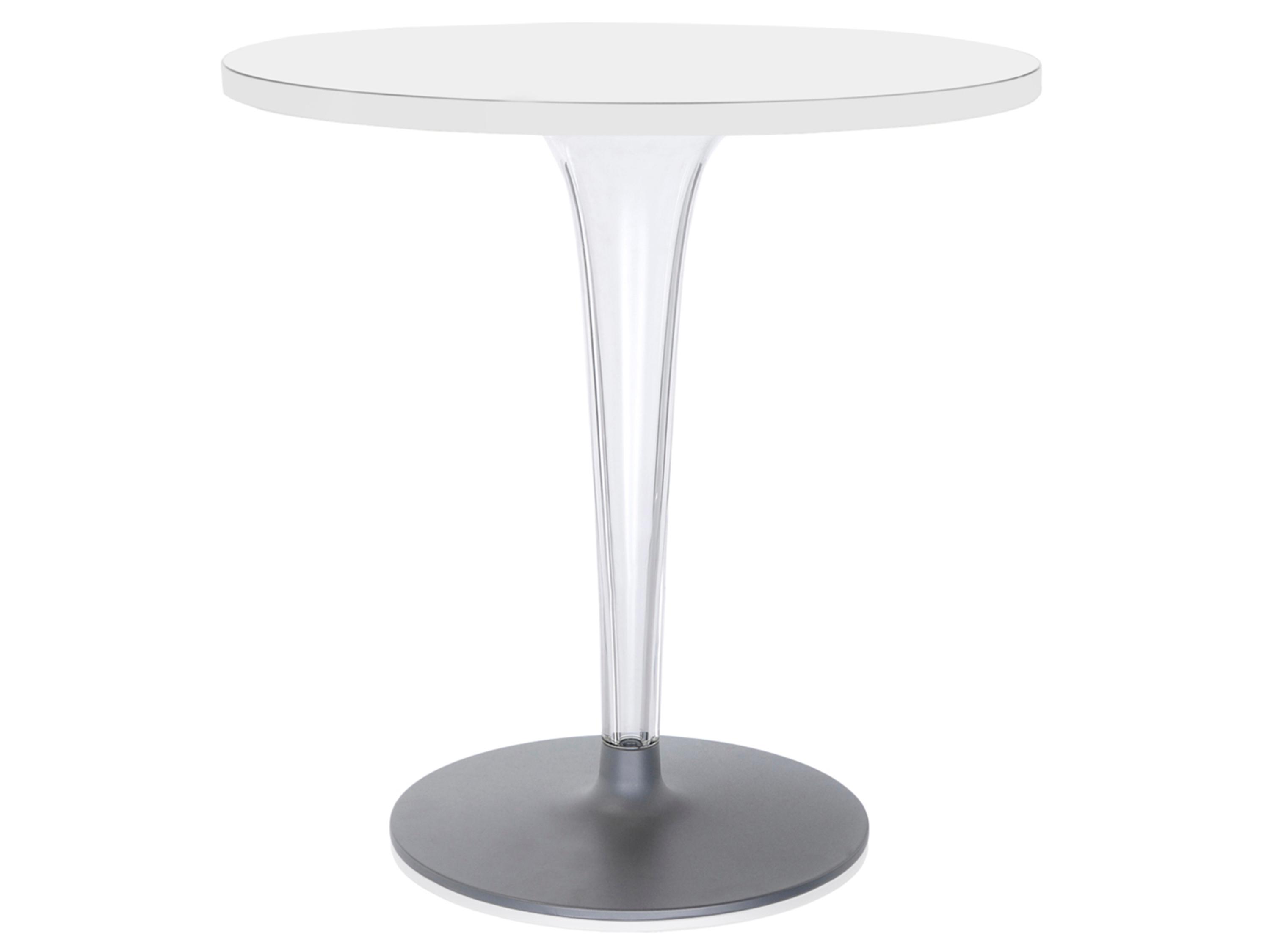 Kartell Toptop Round Plastic White Dining Table