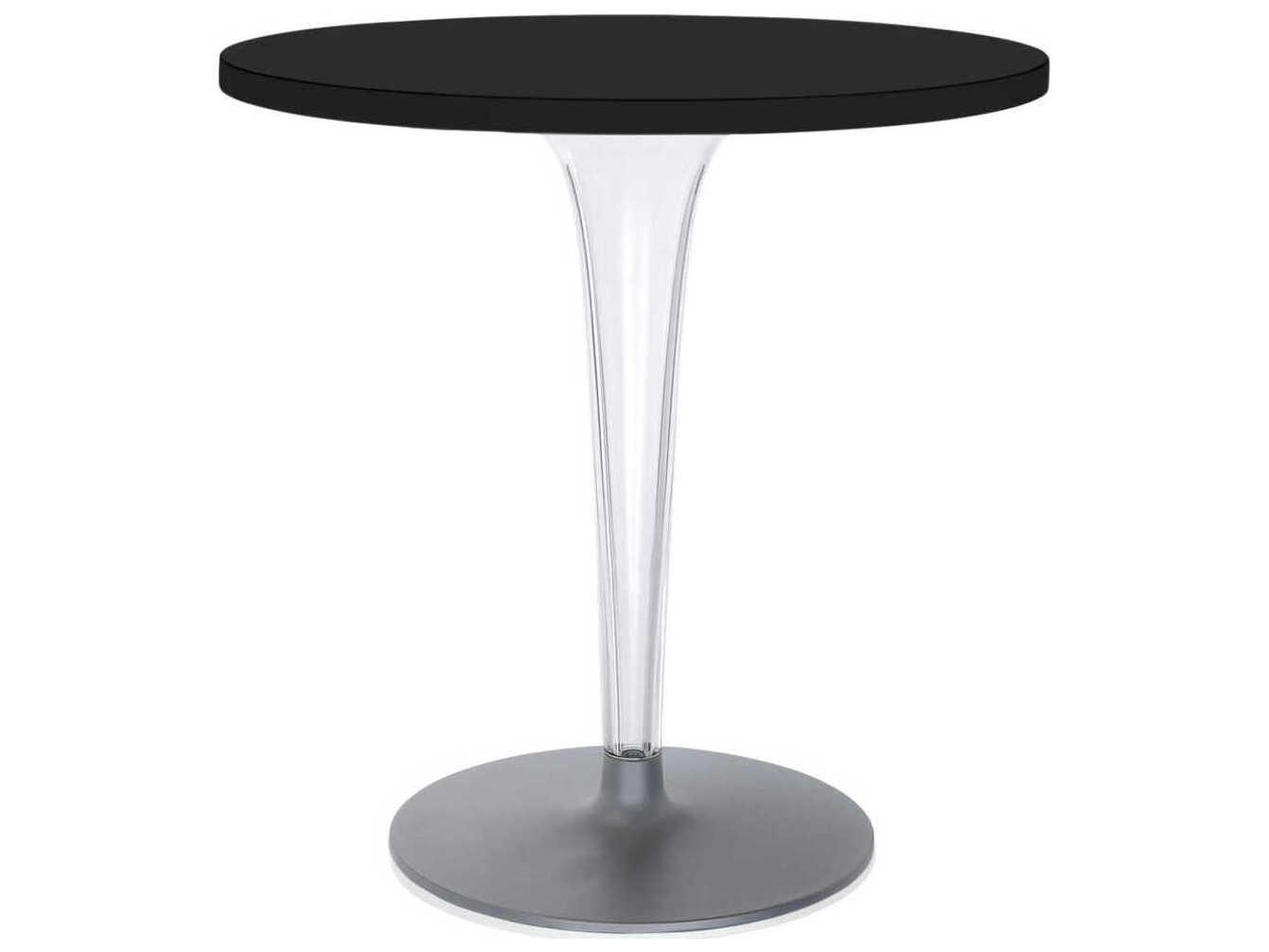 Kartell Toptop Round Plastic Black Dining Table
