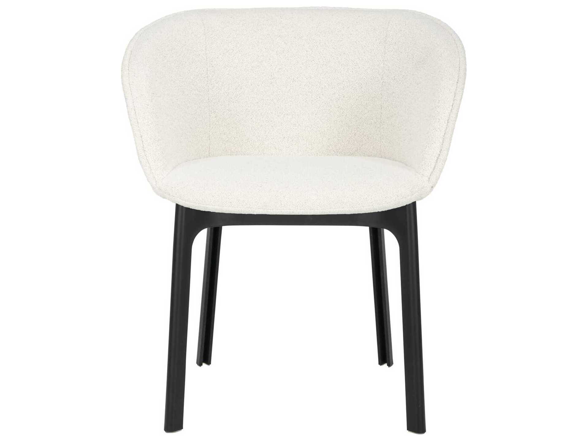 Kartell Charla Black Upholstered Arm Dining Chair
