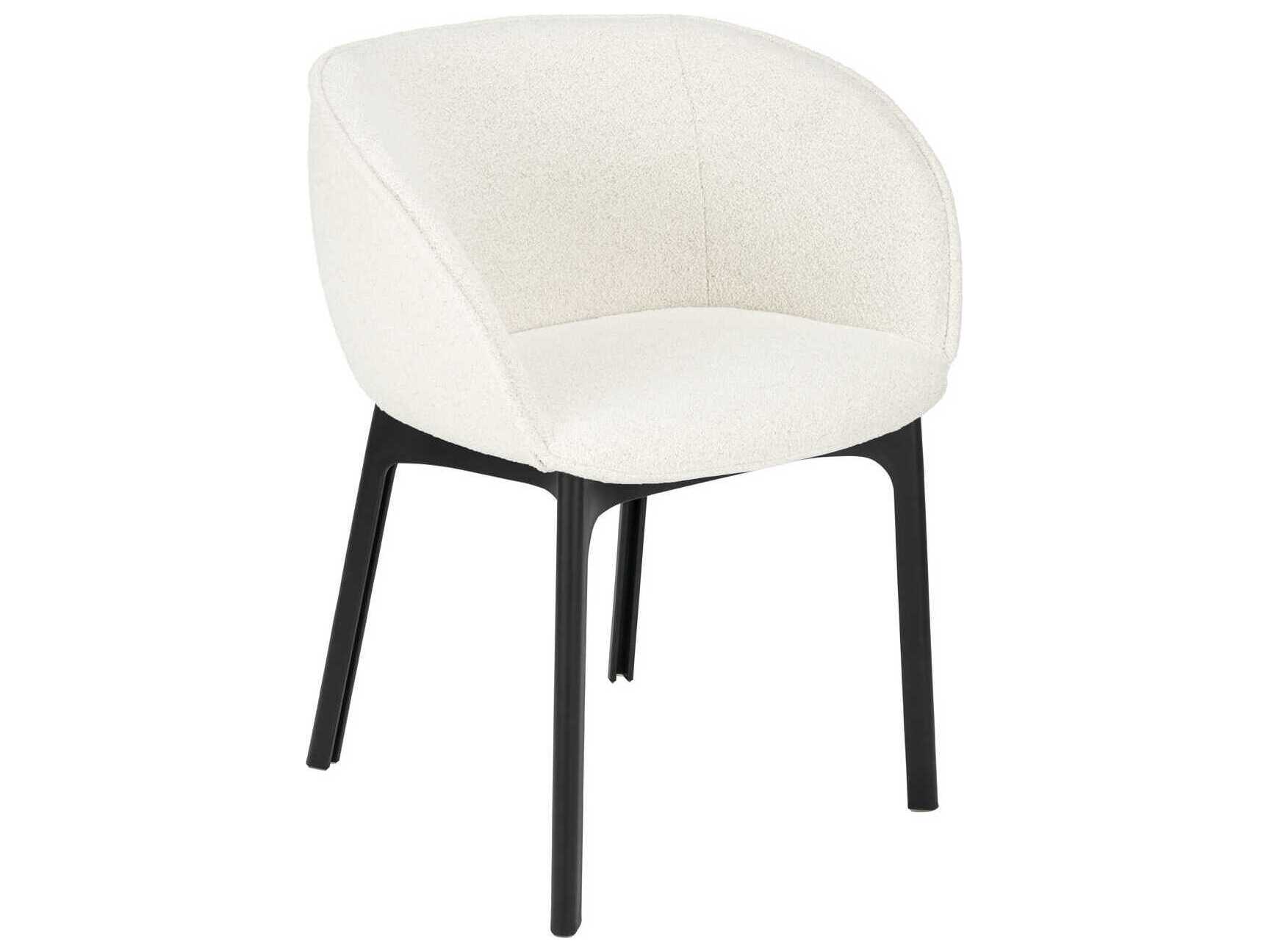 Kartell Charla Black Upholstered Arm Dining Chair