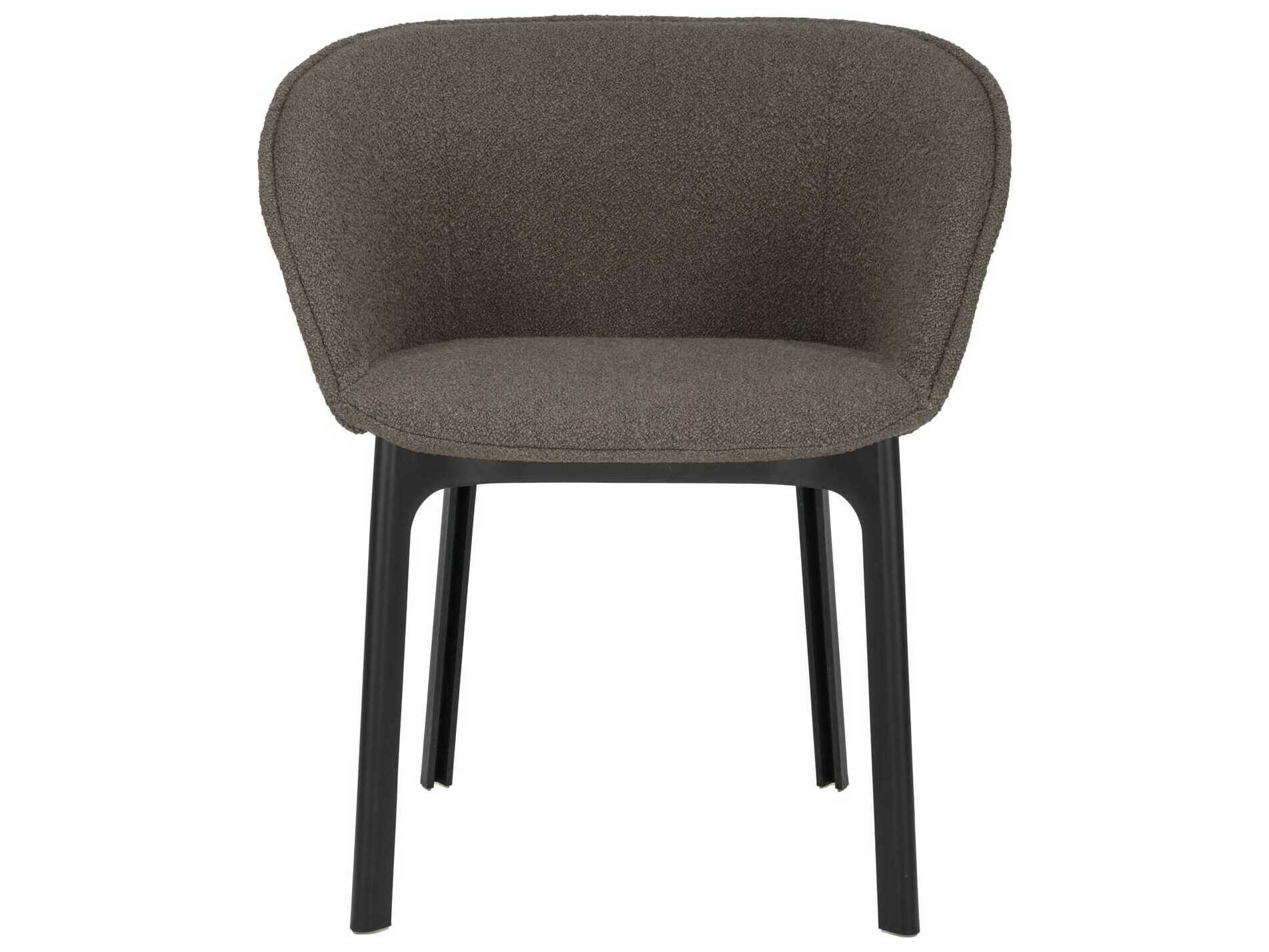Kartell Charla Black Upholstered Arm Dining Chair