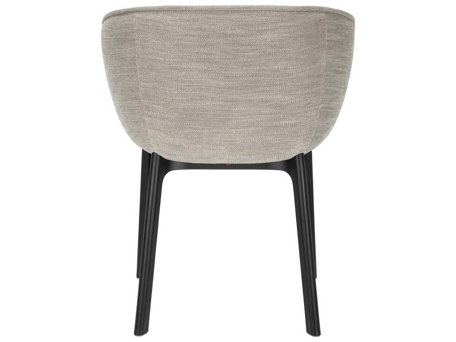 Kartell Charla Beige Upholstered Arm Dining Chair