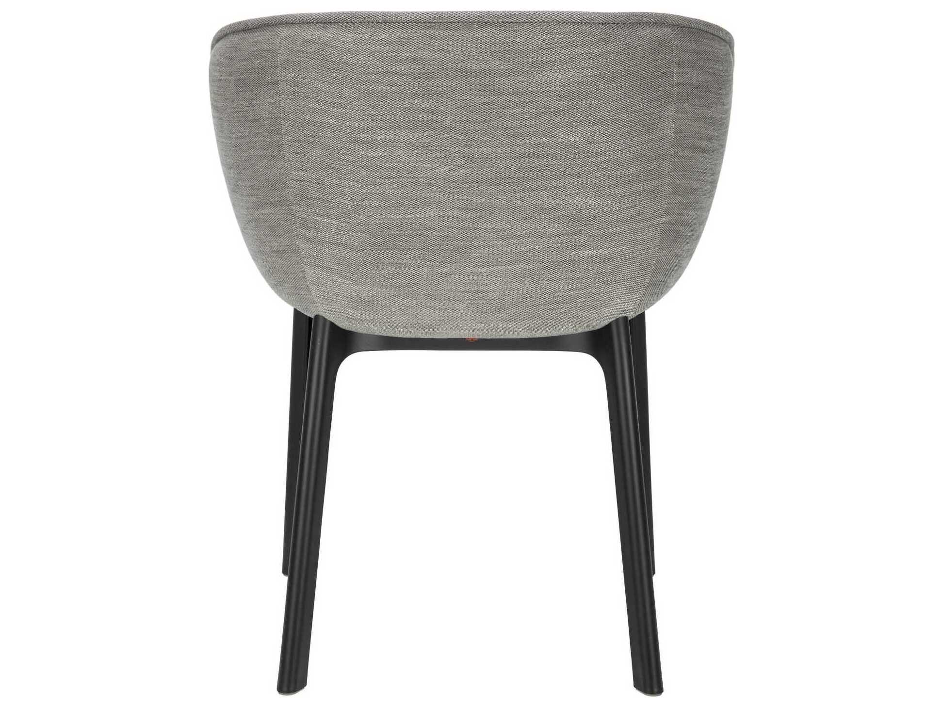 Kartell Charla Black Upholstered Side Dining Chair