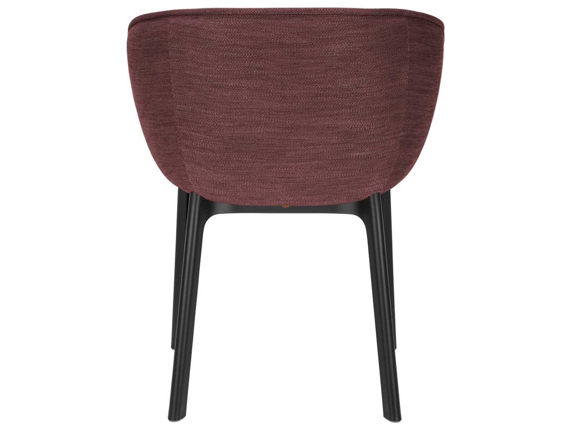 Kartell Charla Black Upholstered Arm Dining Chair