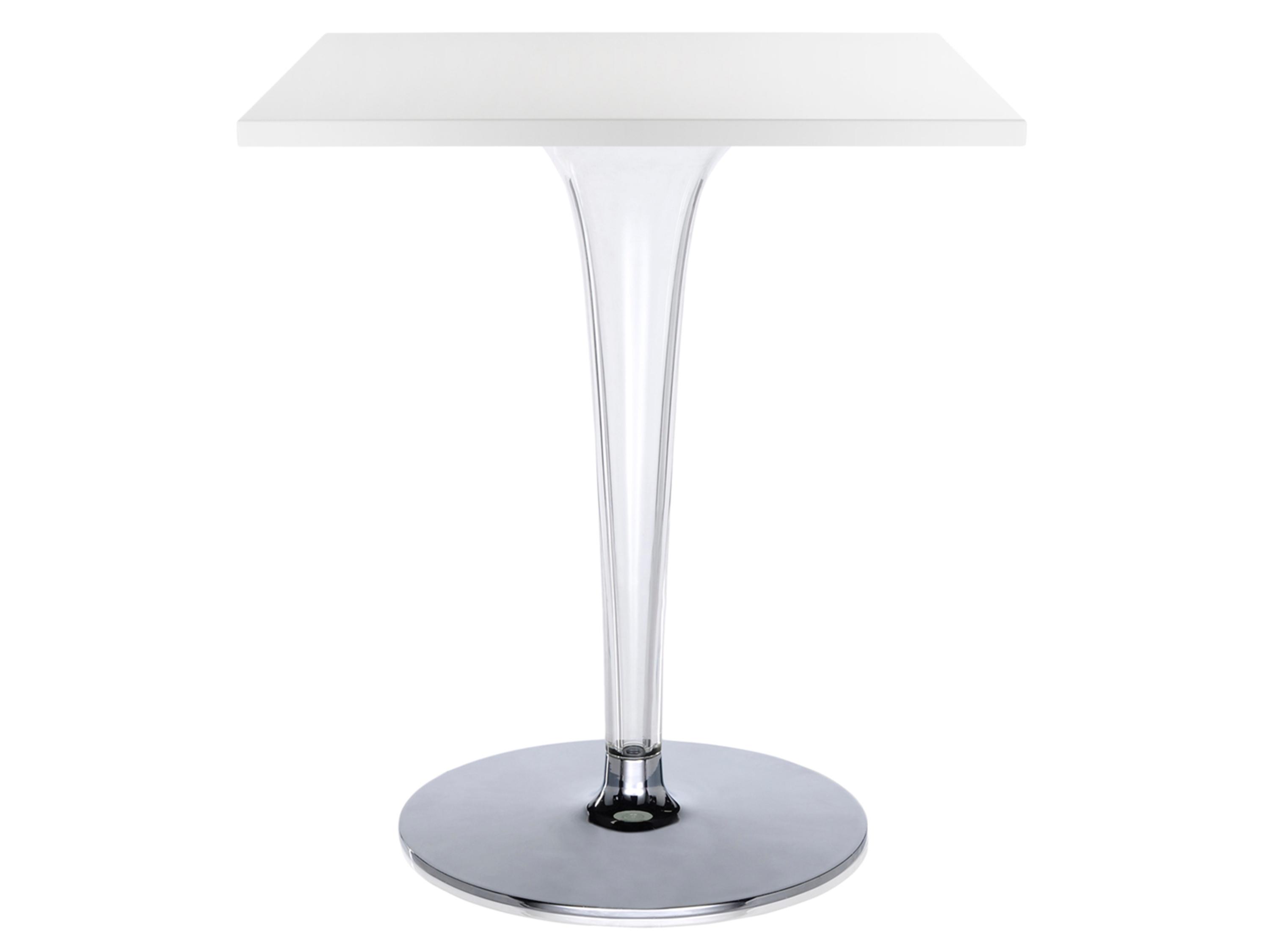 Kartell Toptop Square Plastic White Top Dining Table