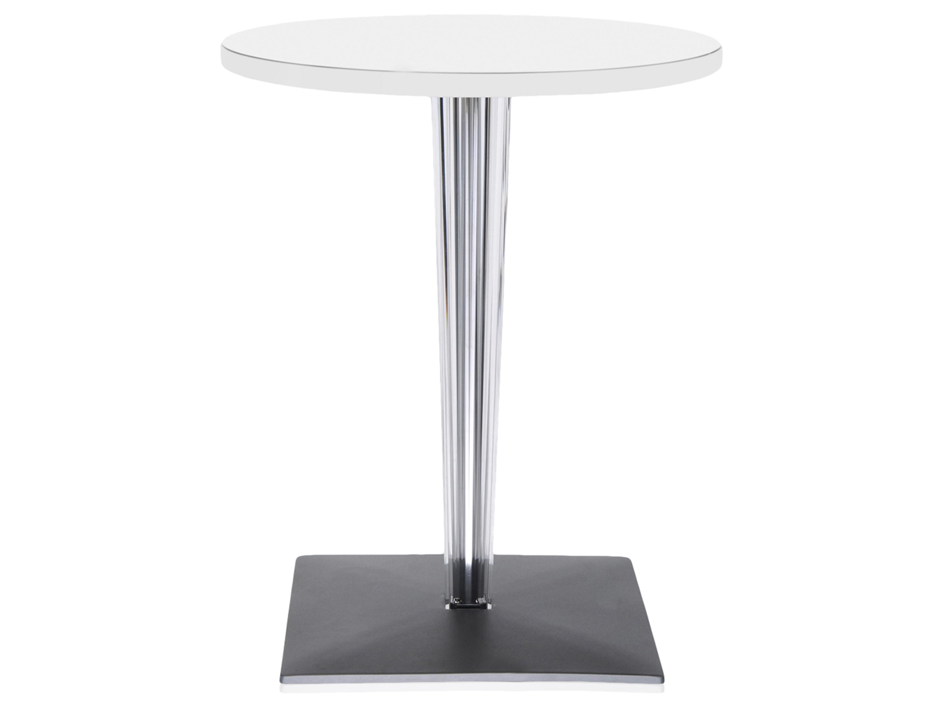 Kartell Toptop Round Plastic White Top Dining Table
