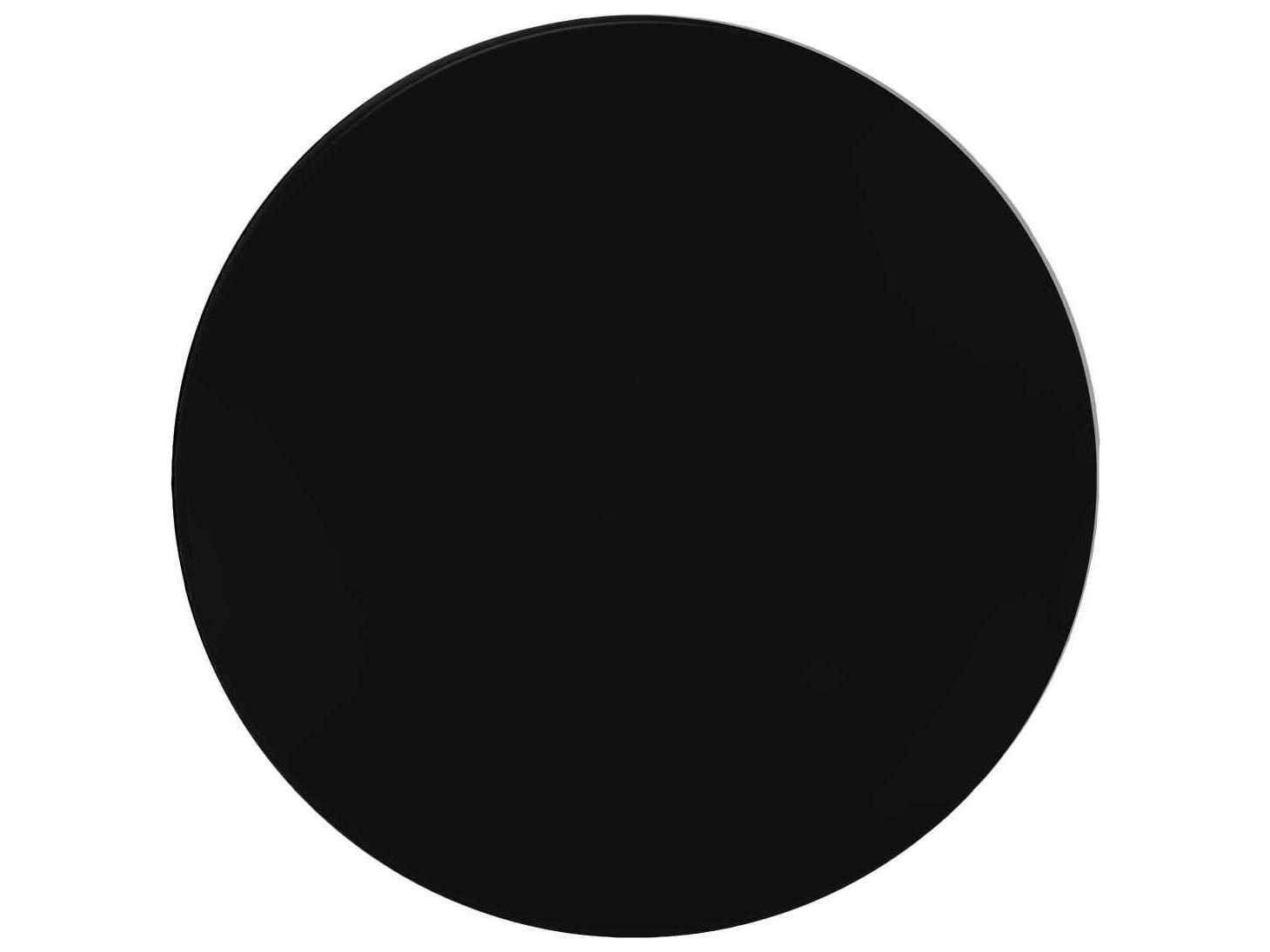 Kartell Toptop Round Plastic Black Top Dining Table