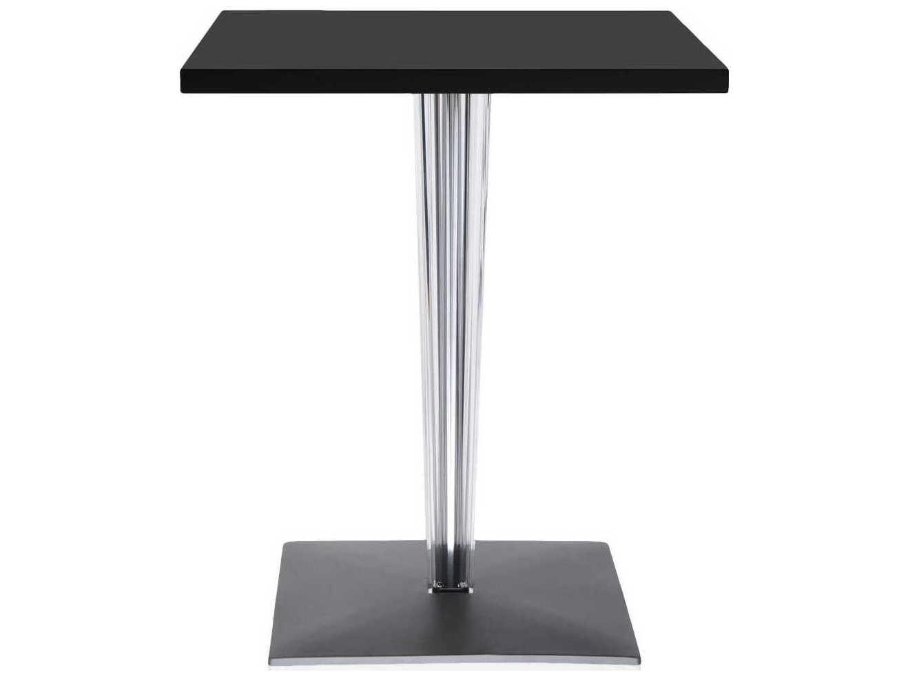 Kartell Toptop Square Plastic Black Top Dining Table