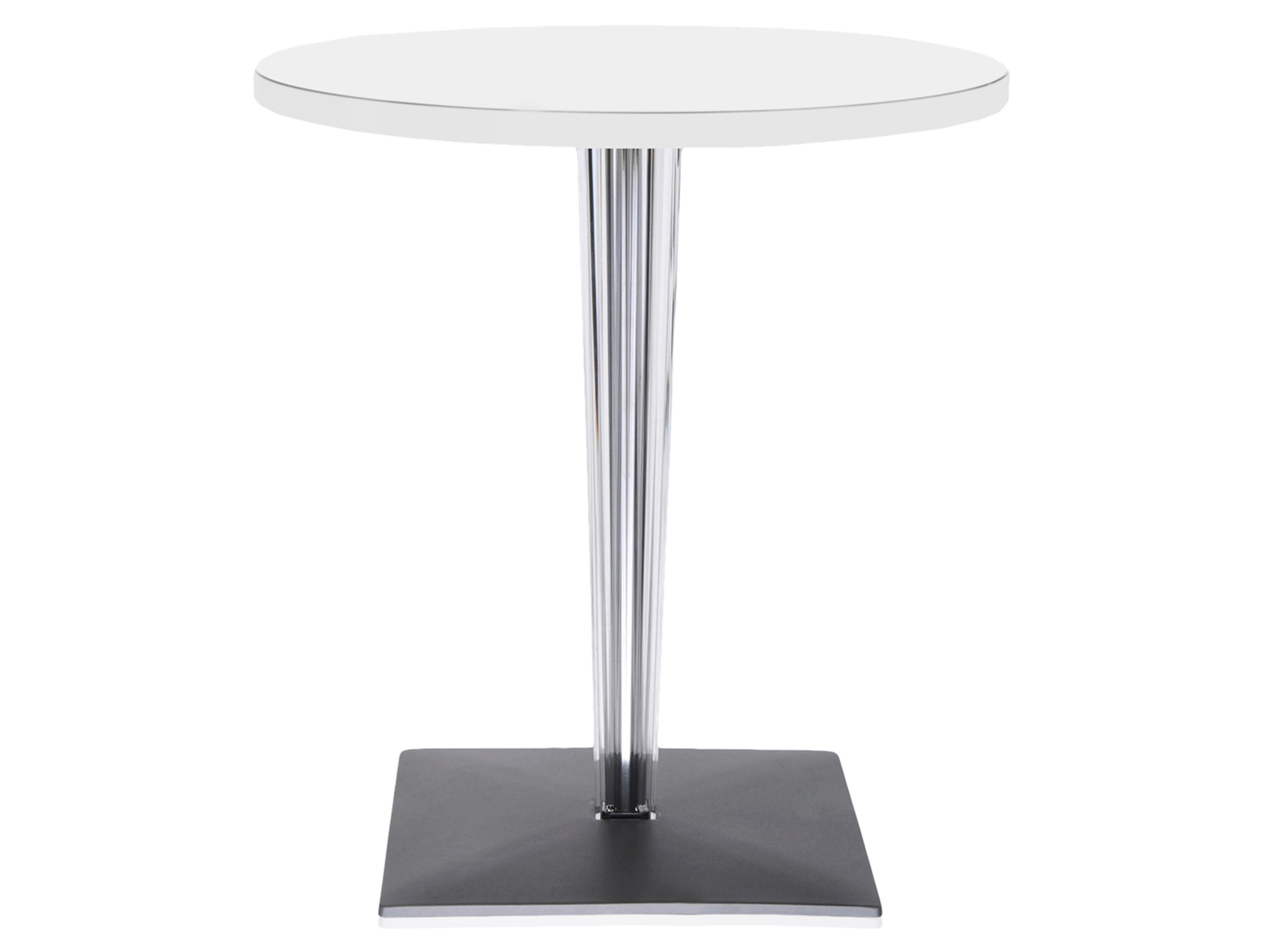 Kartell Toptop Round Plastic White Top Dining Table