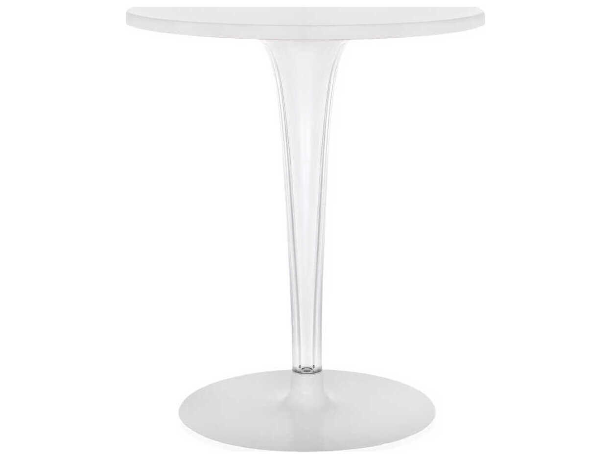 Kartell Toptop For Dr Yes Round Plastic White Dining Table