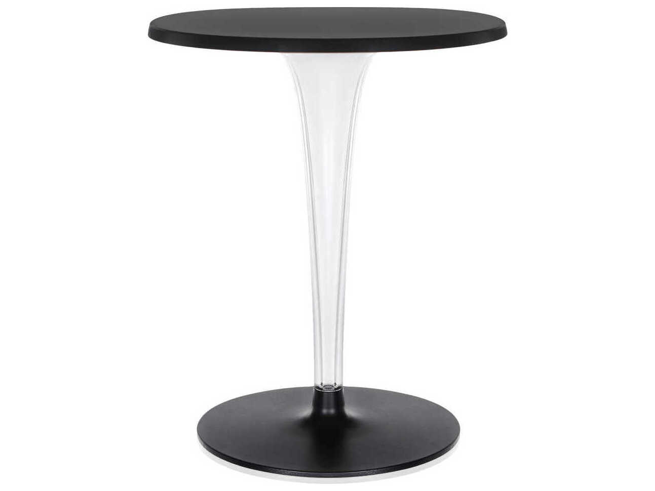 Kartell Toptop For Dr Yes Round Plastic Black Dining Table