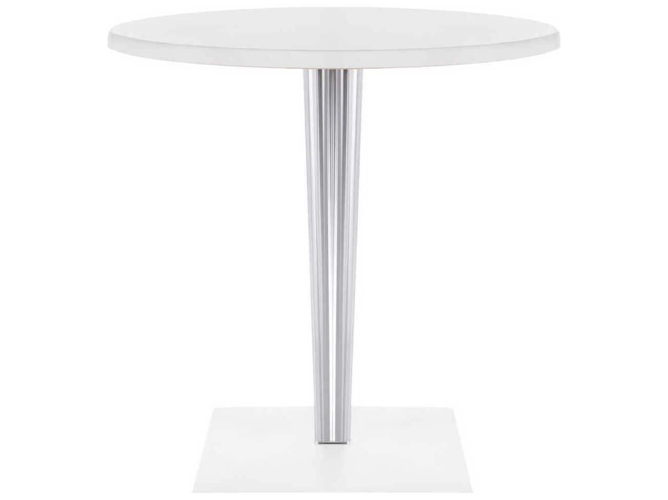 Kartell Toptop For Dr Yes Round Plastic White Dining Table