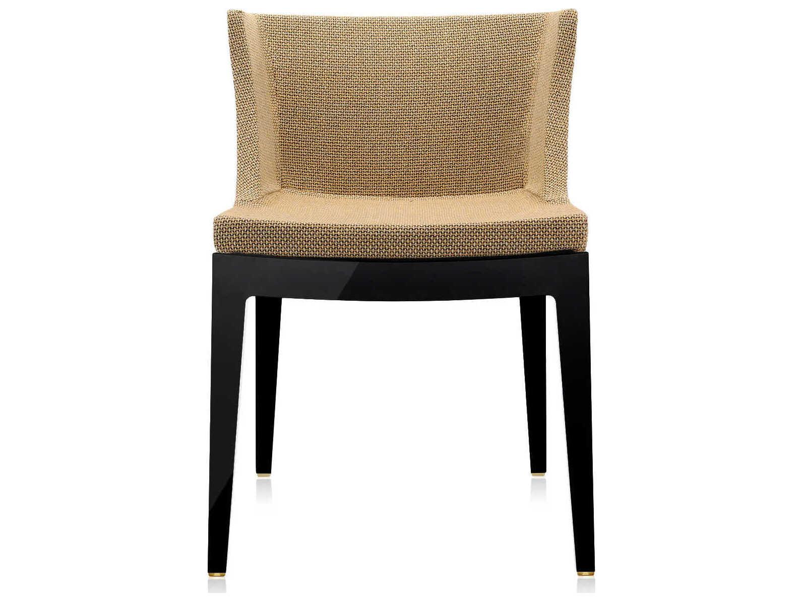 Kartell Mademoiselle Kravitz Black Upholstered Arm Dining Chair