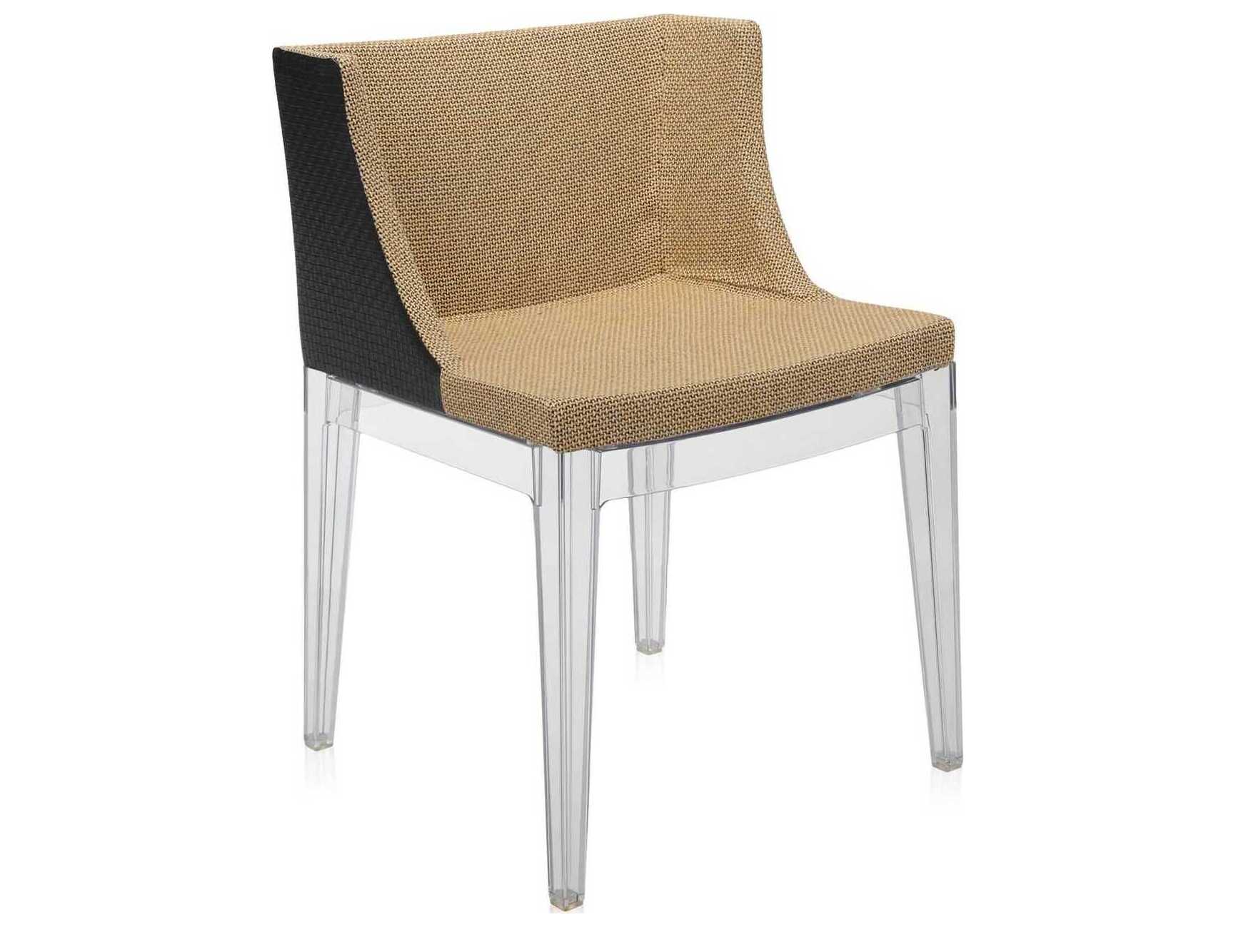 Kartell Mademoiselle Kravitz Brown Upholstered Arm Dining Chair