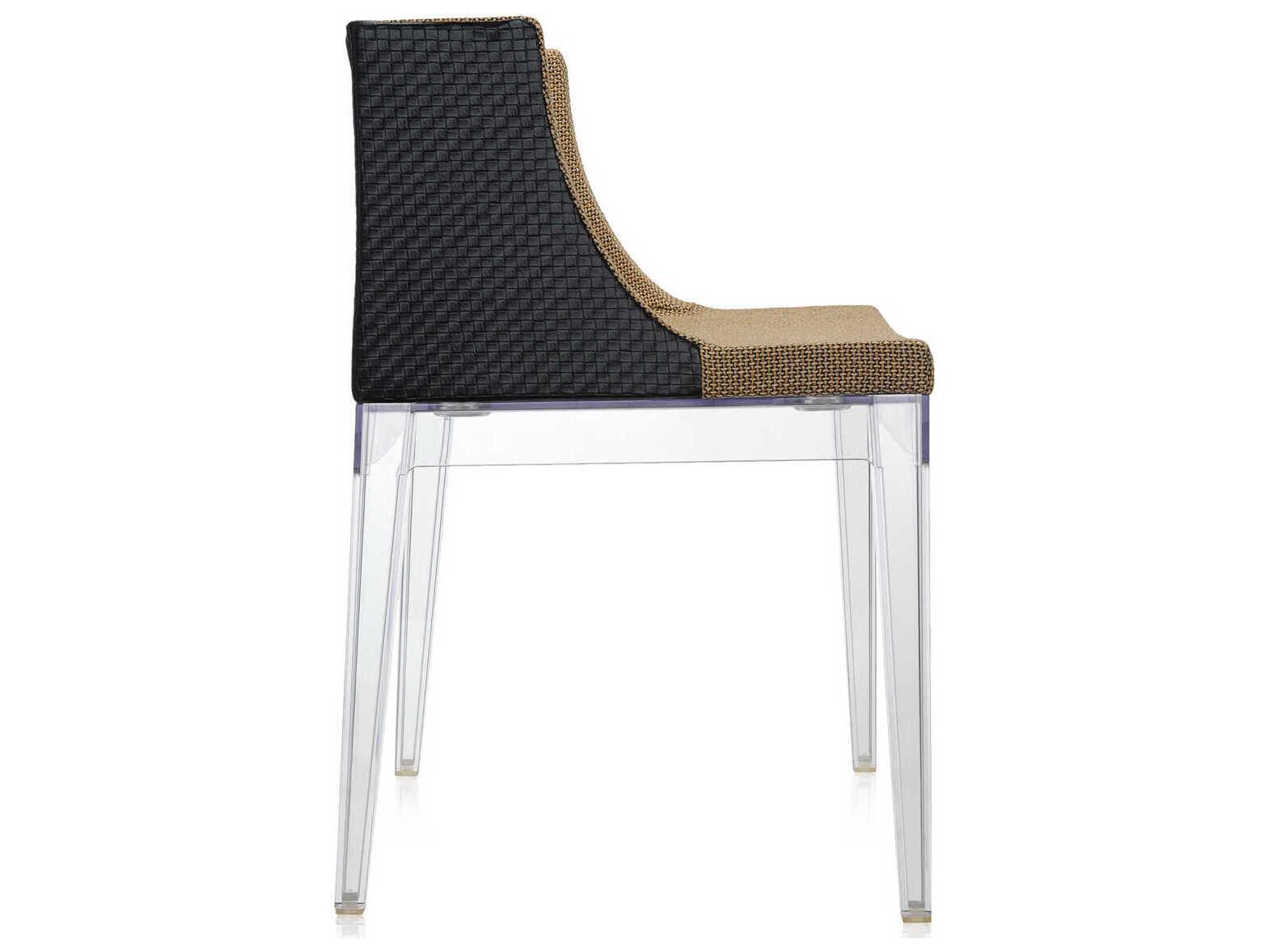 Kartell Mademoiselle Kravitz Brown Upholstered Arm Dining Chair