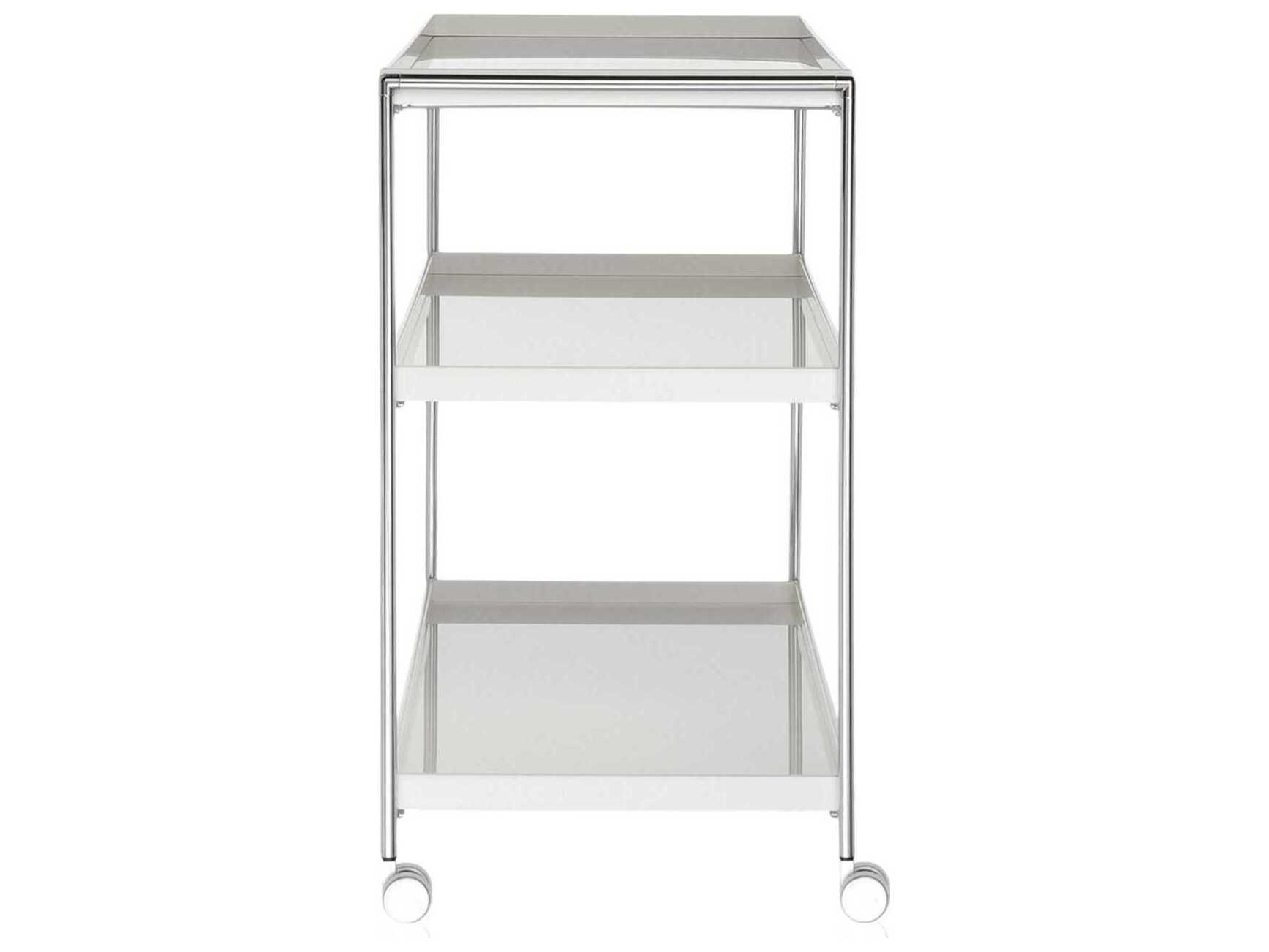 Kartell Trays White Bar Cart