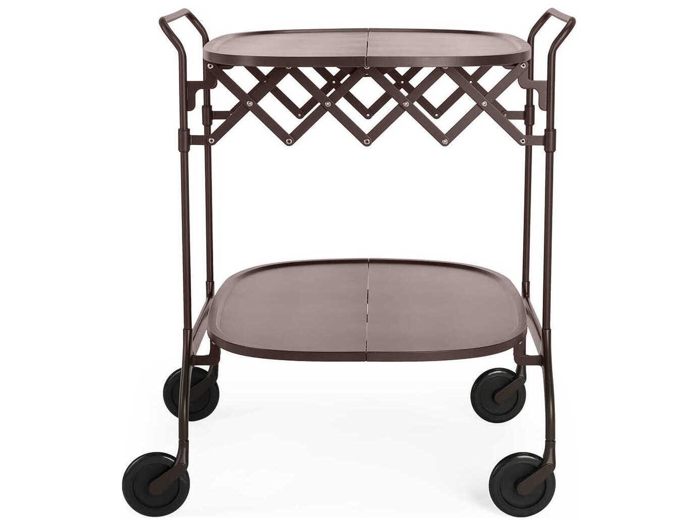 Kartell Battista Purple Matte Plum Bar Cart