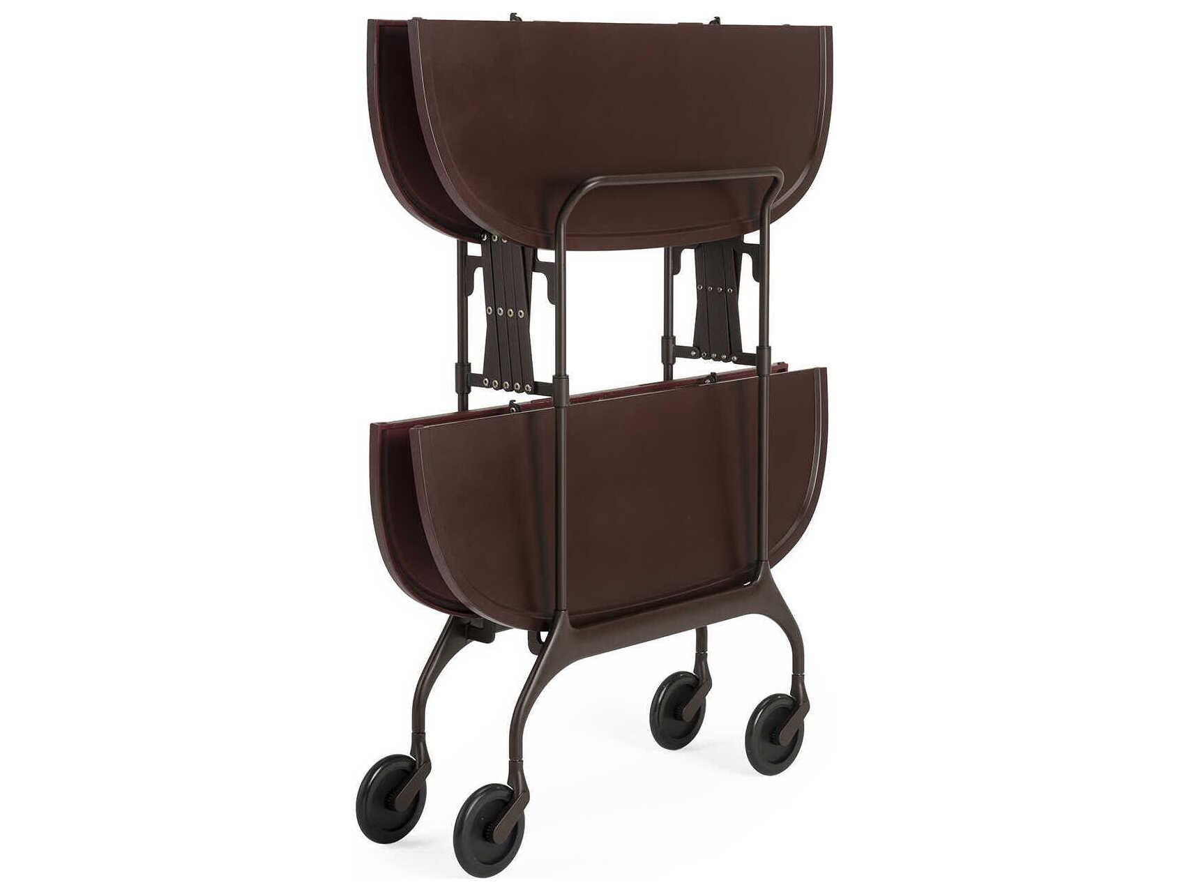 Kartell Battista Purple Matte Plum Bar Cart