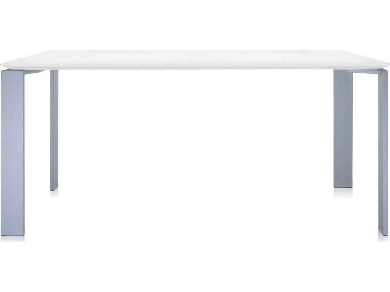 Kartell Four White Aluminum Computer Desk