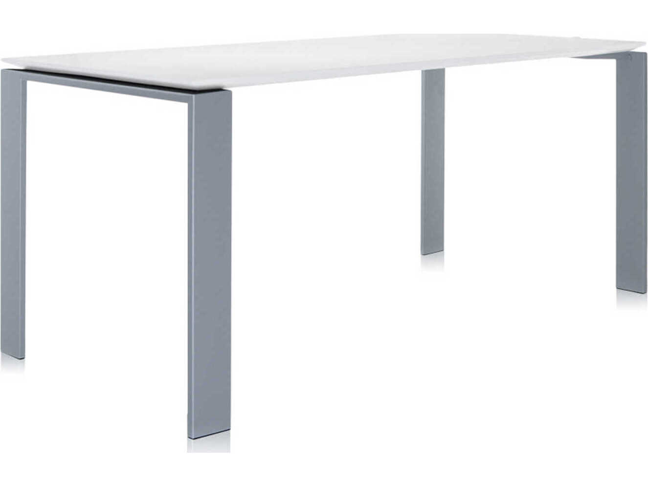Kartell Four White Aluminum Computer Desk