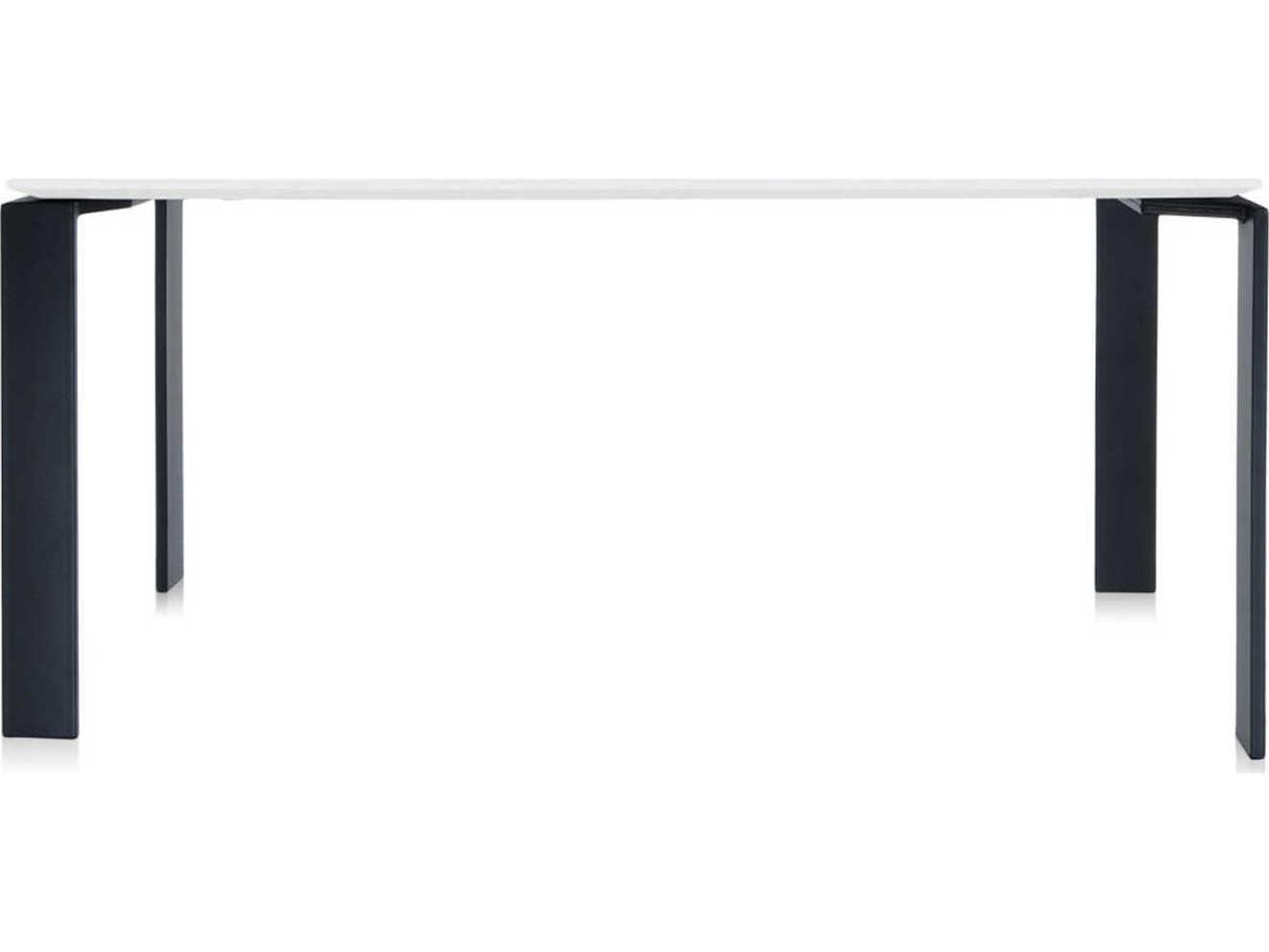 Kartell Four White Black Computer Desk