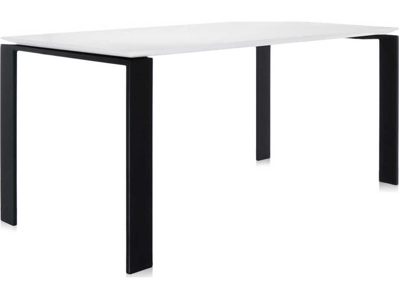 Kartell Four White Black Computer Desk