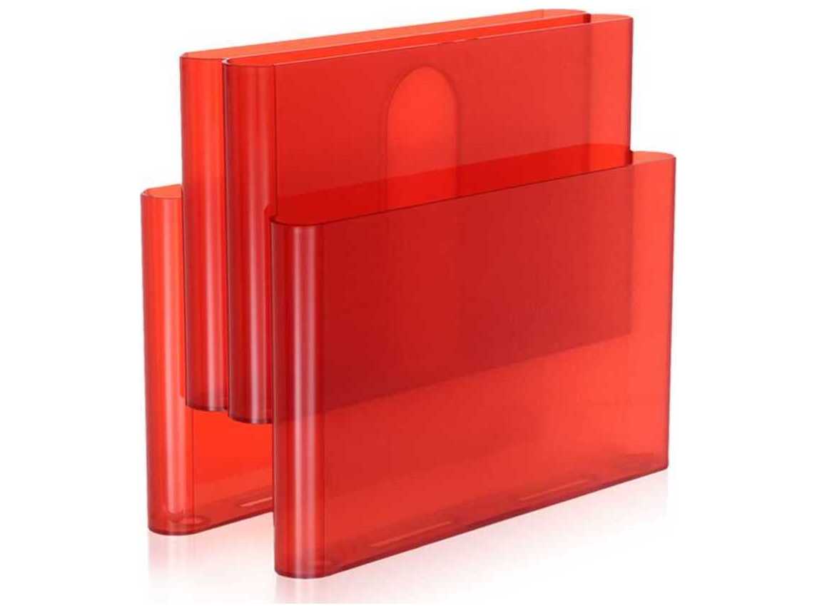 Kartell Orange / Red Magazine Rack
