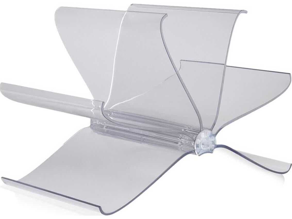 Kartell Front Page Crystal Magazine Rack