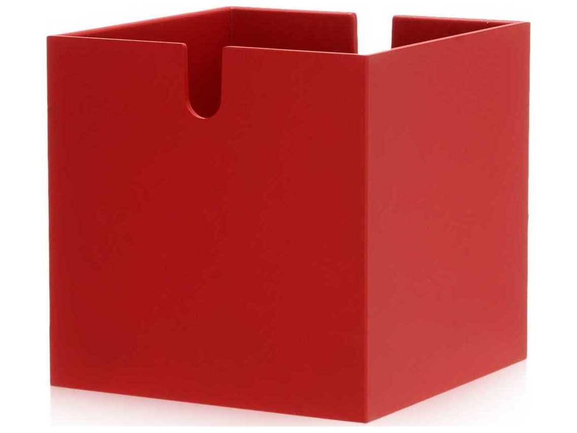 Kartell Polvara Red Modular Bookcase Stacking Cube