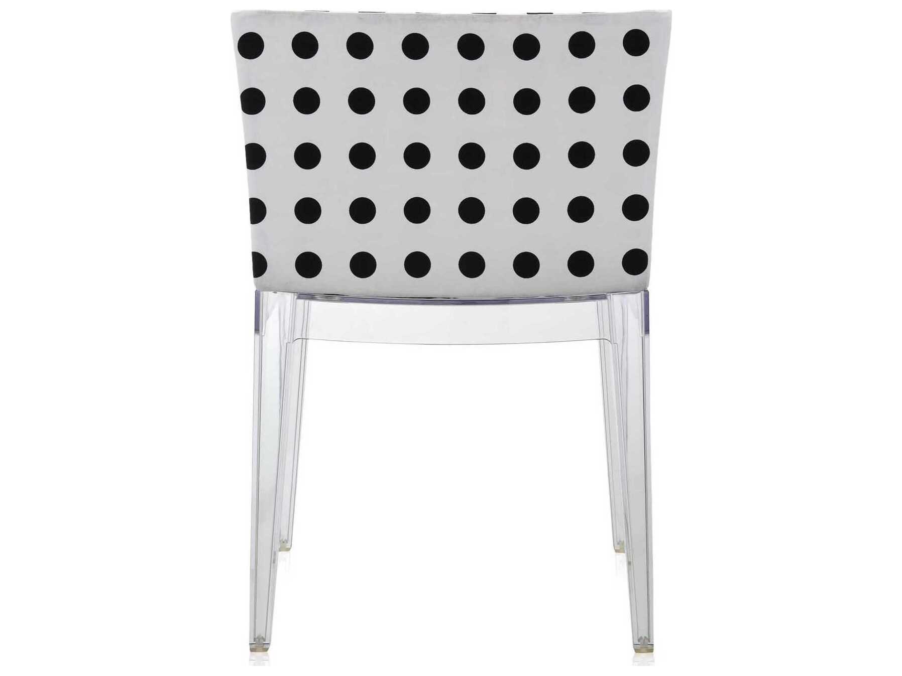 Kartell Mademoiselle Black Upholstered Side Dining Chair