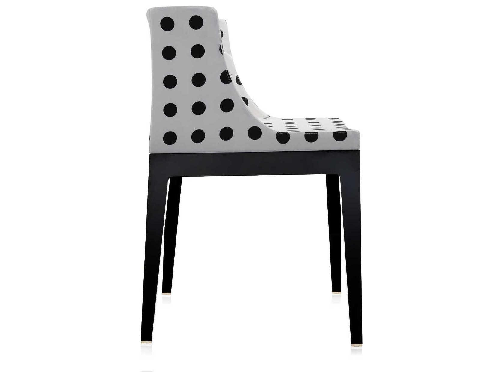Kartell Mademoiselle Black Upholstered Side Dining Chair